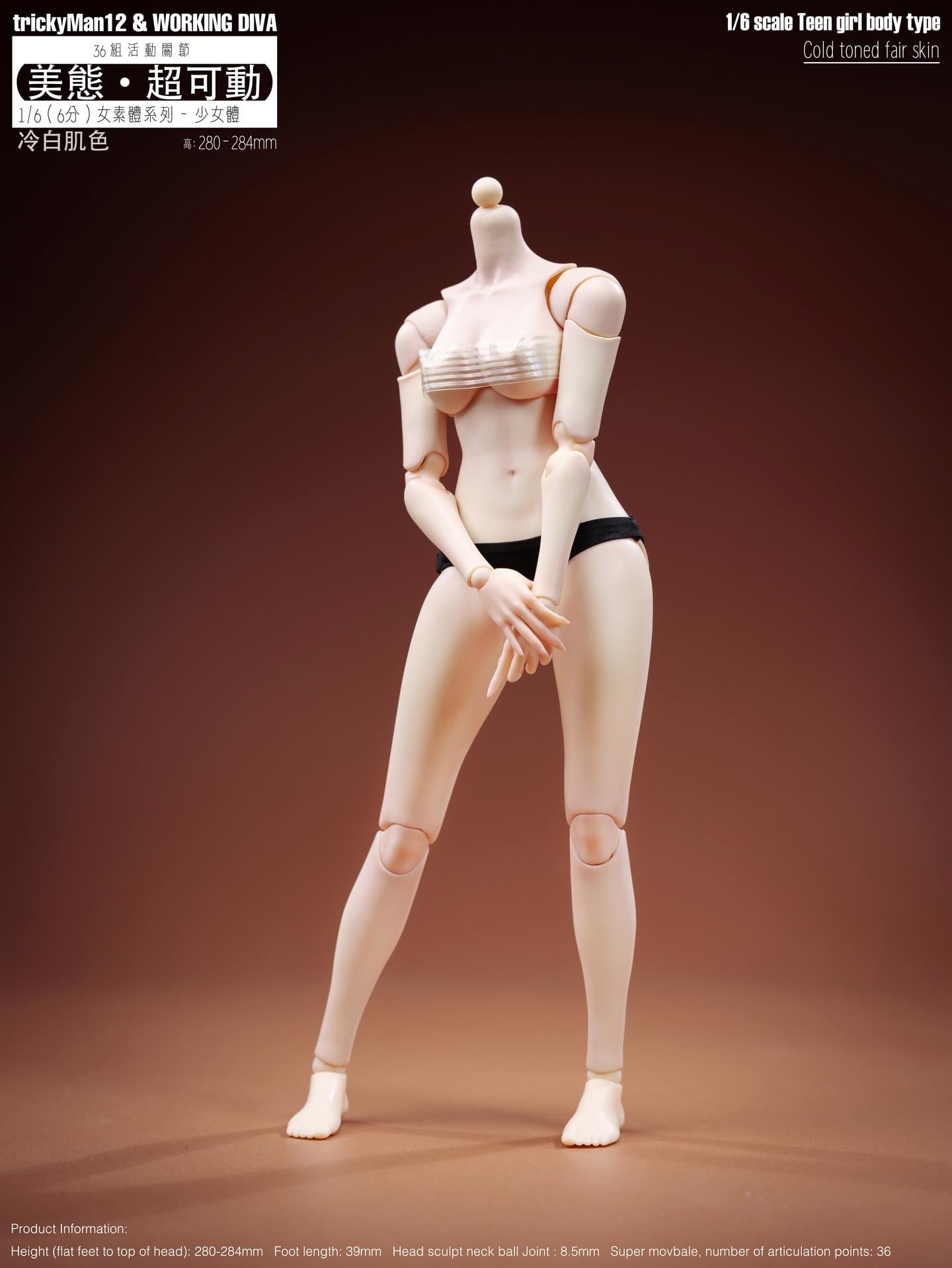 Female (Skin Tone Ver. D) 1/6 Scale Body Gallery Image 3