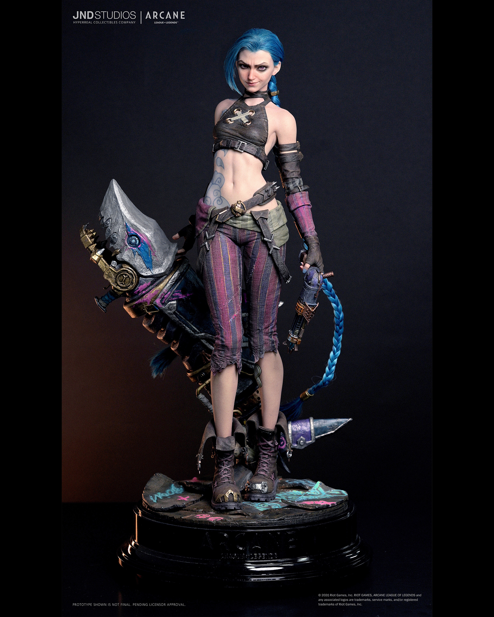 Arcane: League of Legends Jinx (New Head Bust Ver.) 1/3 Scale Statue
