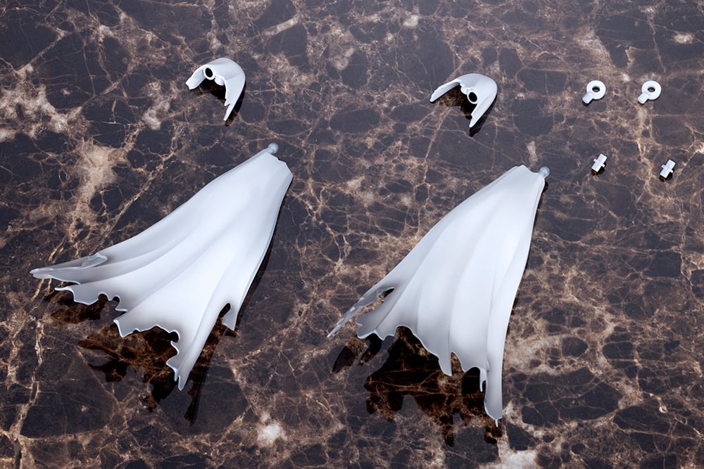 M.S.G. Modeling Support Goods Dress Up Parts Side Cloak (White Ver.) Gallery Image 3