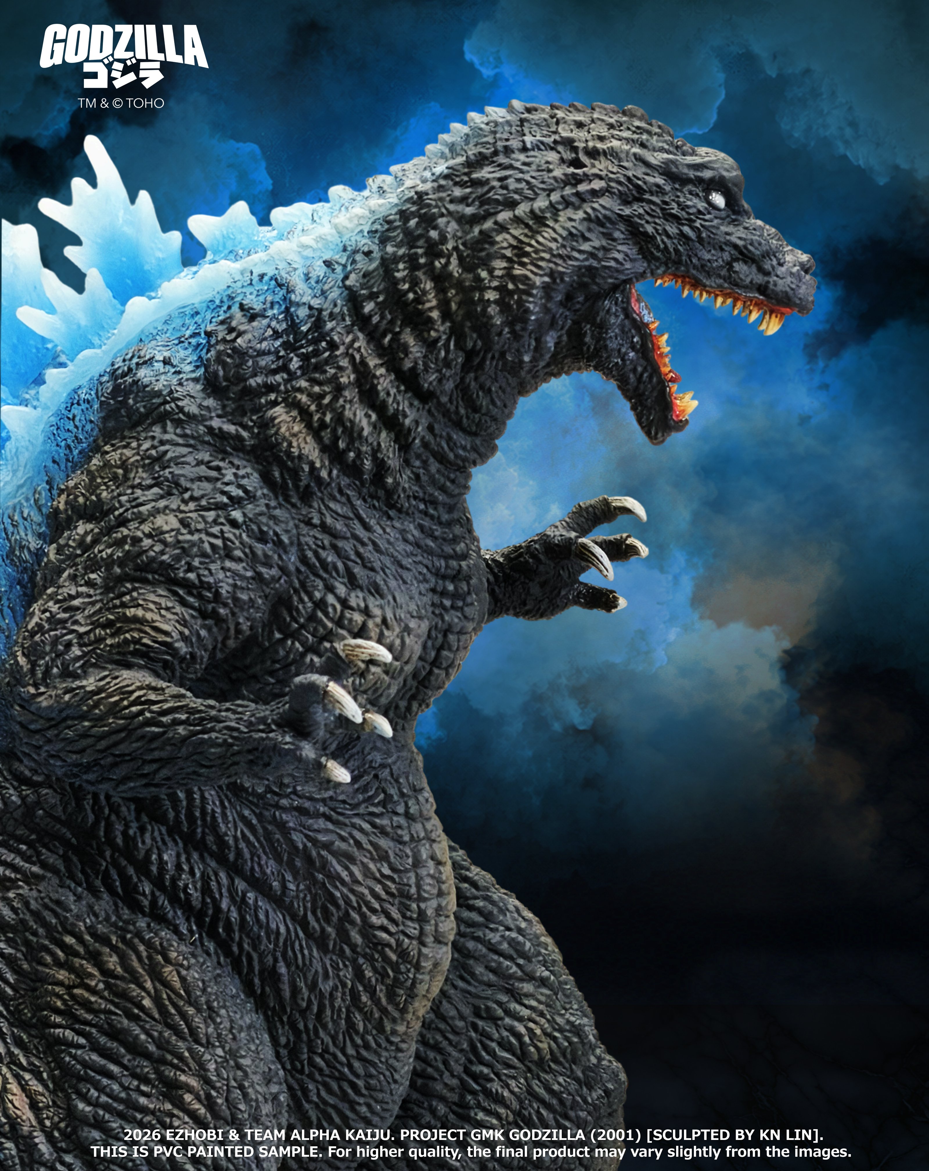 Godzilla, Mothra and King Ghidorah: Giant Monsters All-Out Attack (2001) Alpha Kaiju Series Godzilla (Heat Ray Ver.) Limited Edition Statue With Bonus Gallery Image 5