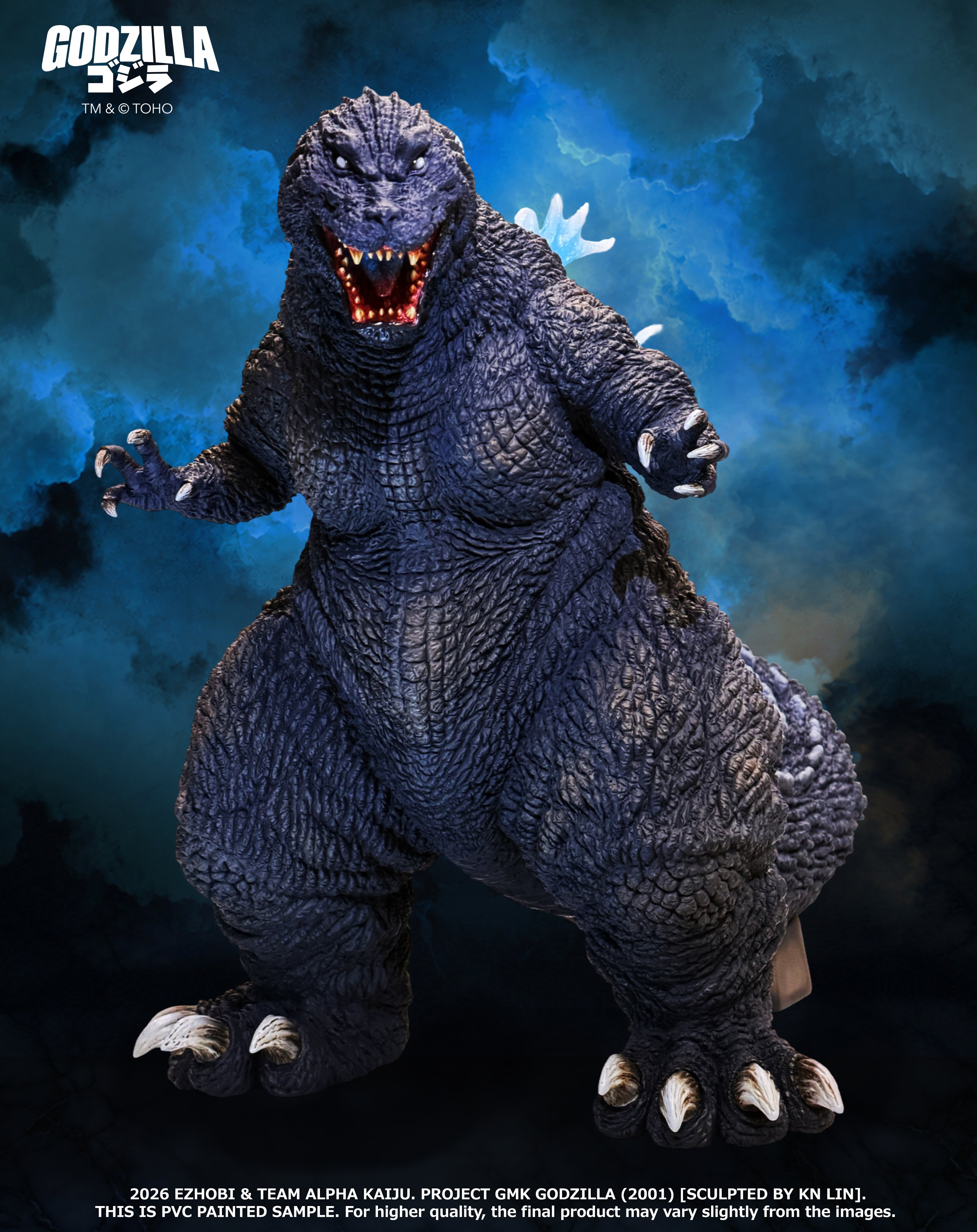 Godzilla, Mothra and King Ghidorah: Giant Monsters All-Out Attack (2001) Alpha Kaiju Series Godzilla (Heat Ray Ver.) Limited Edition Statue With Bonus Gallery Image 4