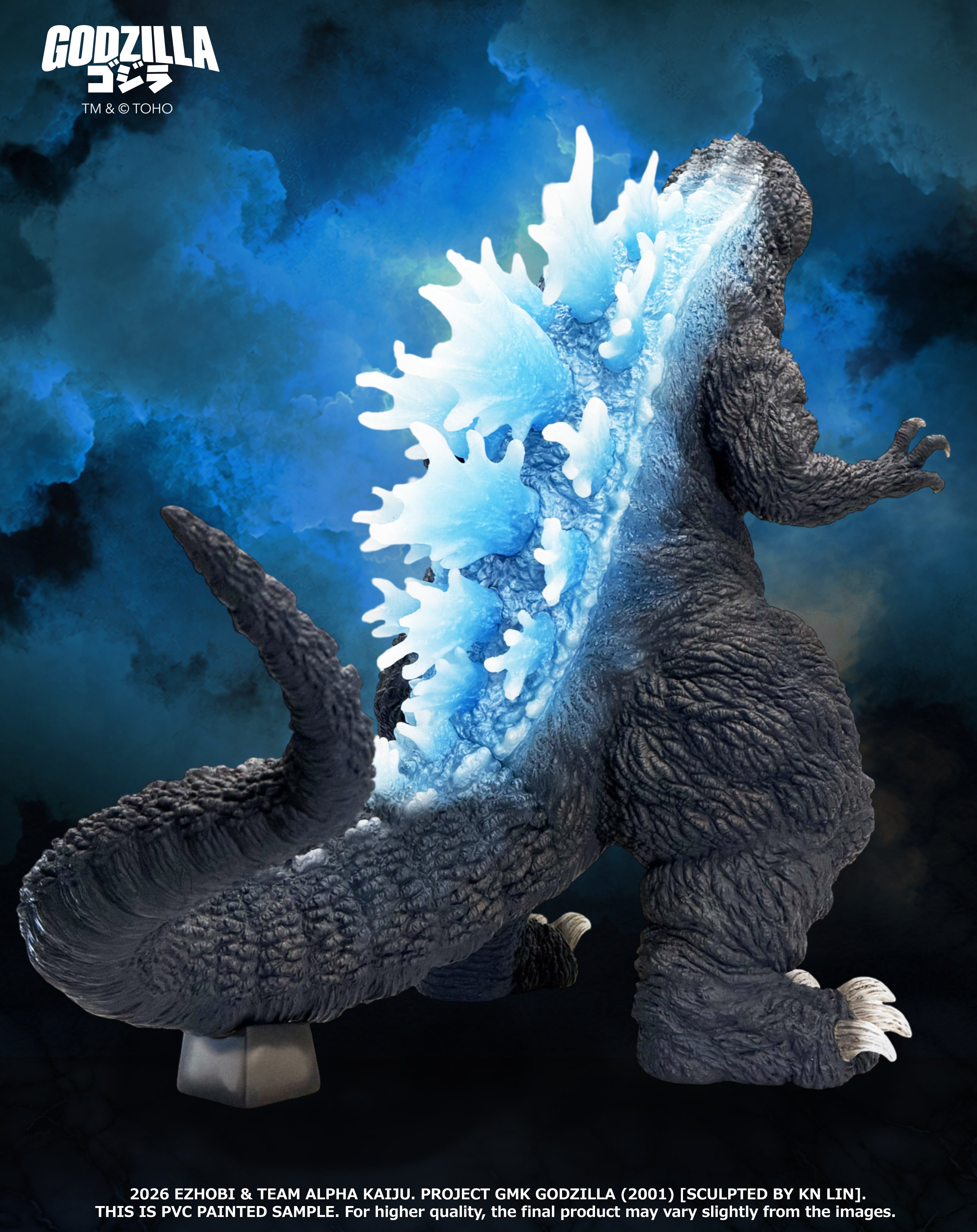 Godzilla, Mothra and King Ghidorah: Giant Monsters All-Out Attack (2001) Alpha Kaiju Series Godzilla (Heat Ray Ver.) Limited Edition Statue With Bonus Gallery Image 6