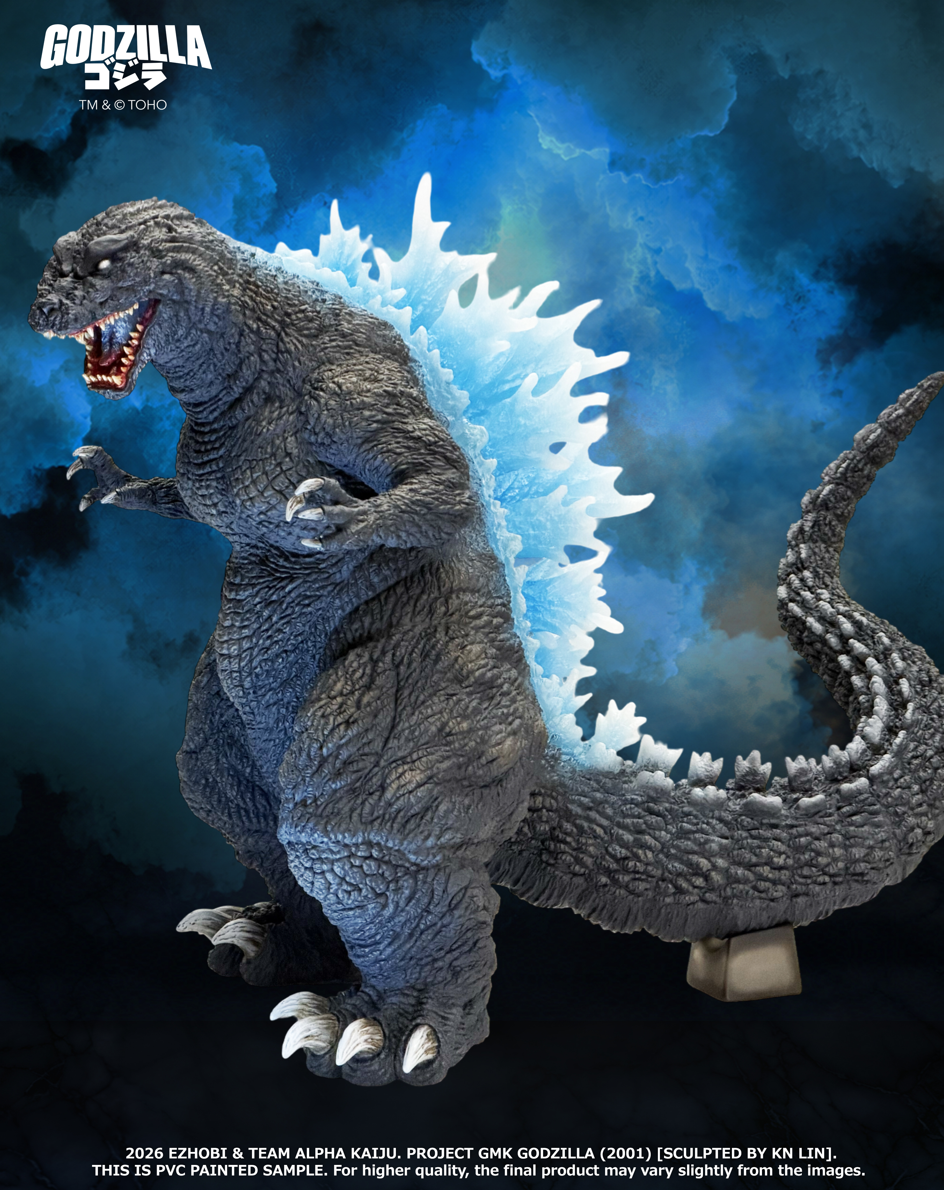 Godzilla, Mothra and King Ghidorah: Giant Monsters All-Out Attack (2001) Alpha Kaiju Series Godzilla (Heat Ray Ver.) Limited Edition Statue With Bonus Gallery Image 8