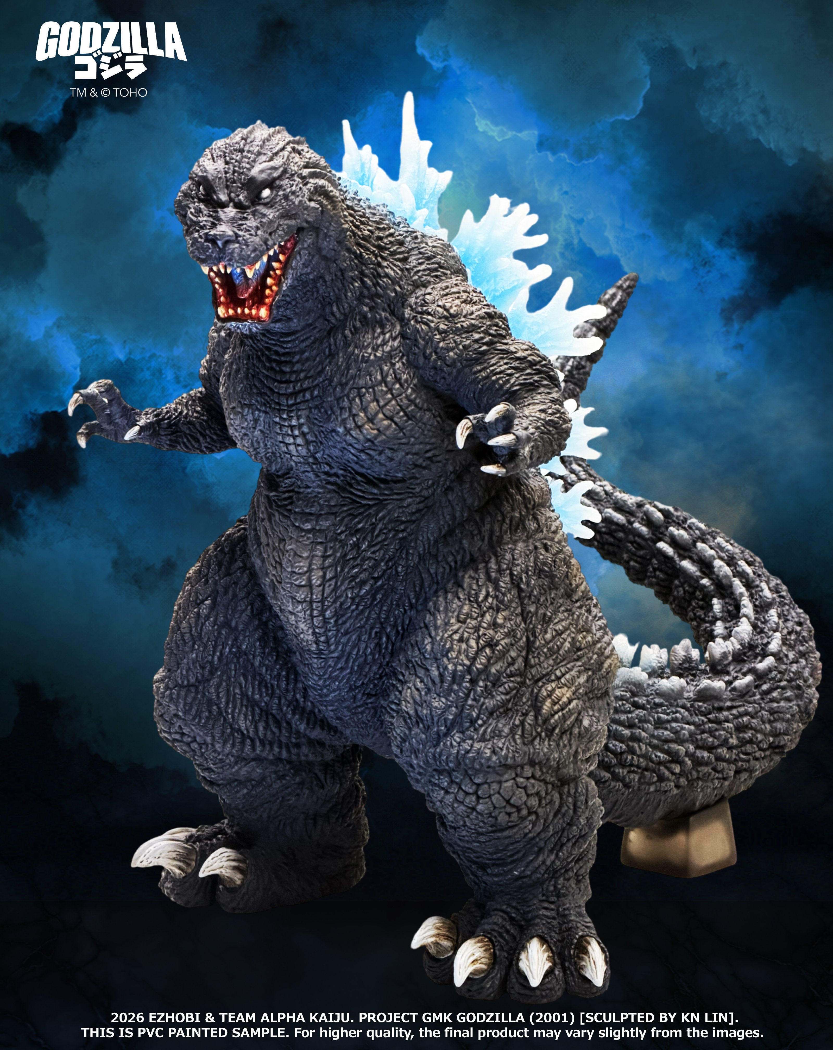 Godzilla, Mothra and King Ghidorah: Giant Monsters All-Out Attack (2001) Alpha Kaiju Series Godzilla (Heat Ray Ver.) Limited Edition Statue With Bonus Gallery Image 3