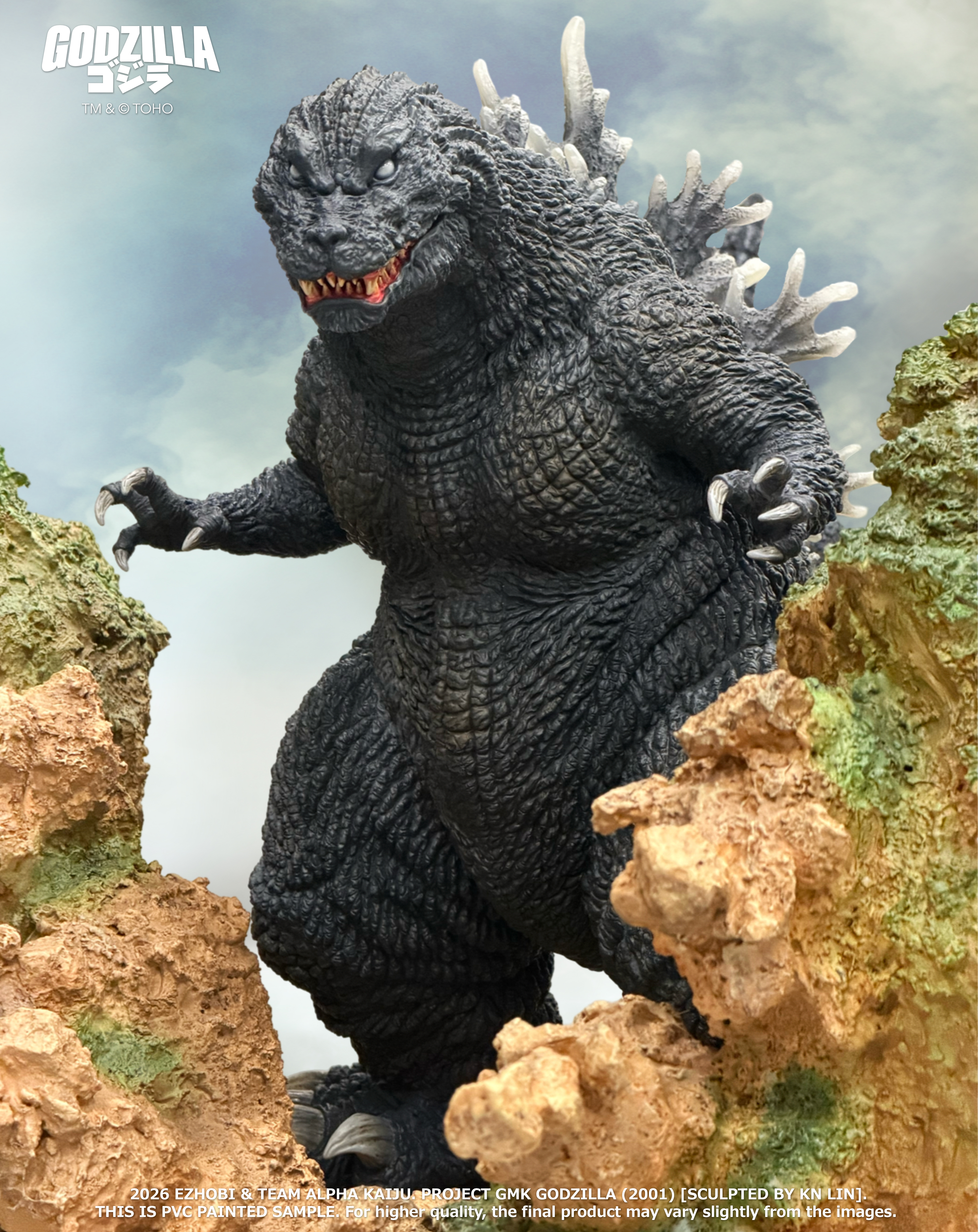 Godzilla, Mothra and King Ghidorah: Giant Monsters All-Out Attack (2001) Alpha Kaiju Series Godzilla (DX Ver.) Limited Edition Statue Gallery Image 8