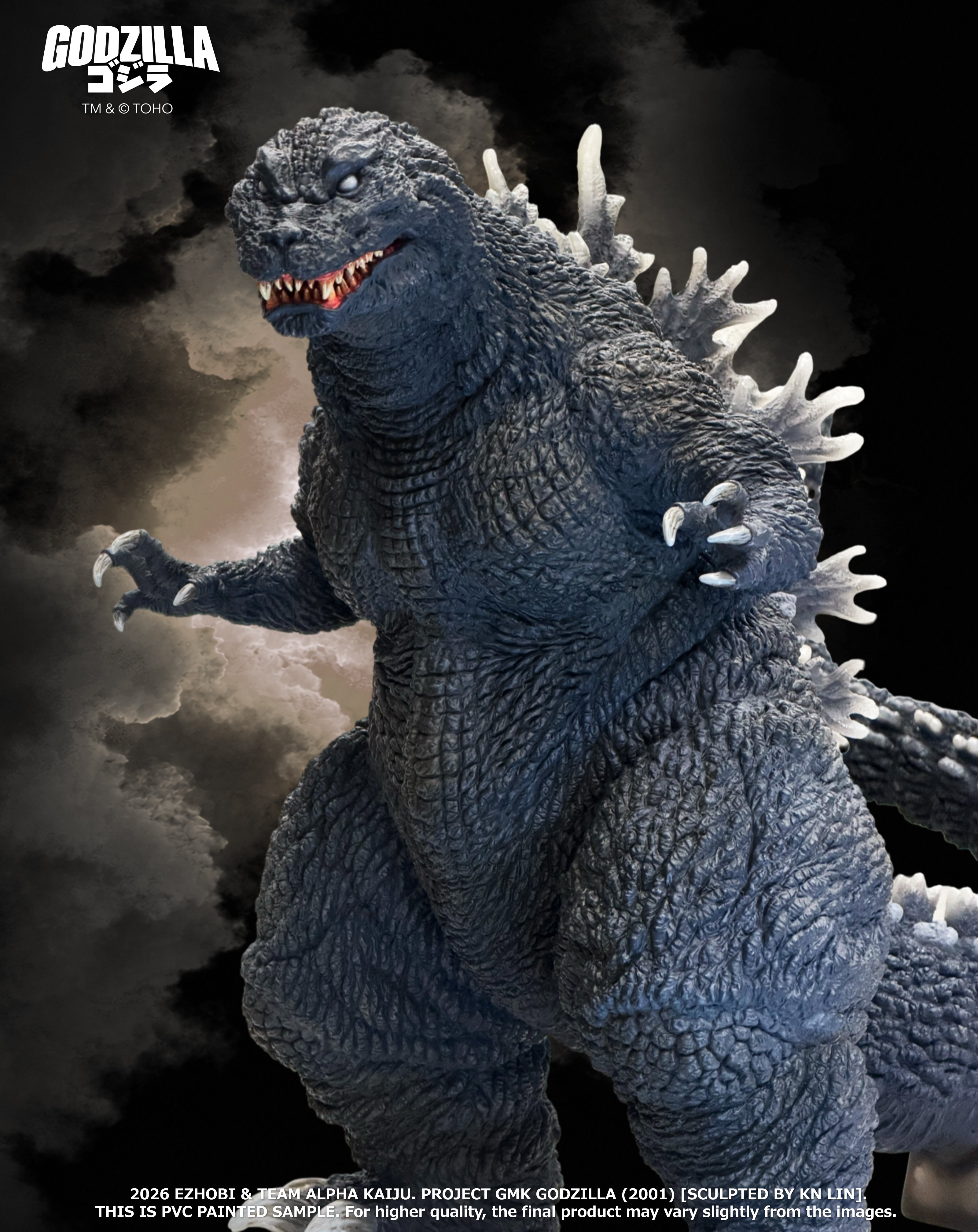 Godzilla, Mothra and King Ghidorah: Giant Monsters All-Out Attack (2001) Alpha Kaiju Series Godzilla (DX Ver.) Limited Edition Statue Gallery Image 6