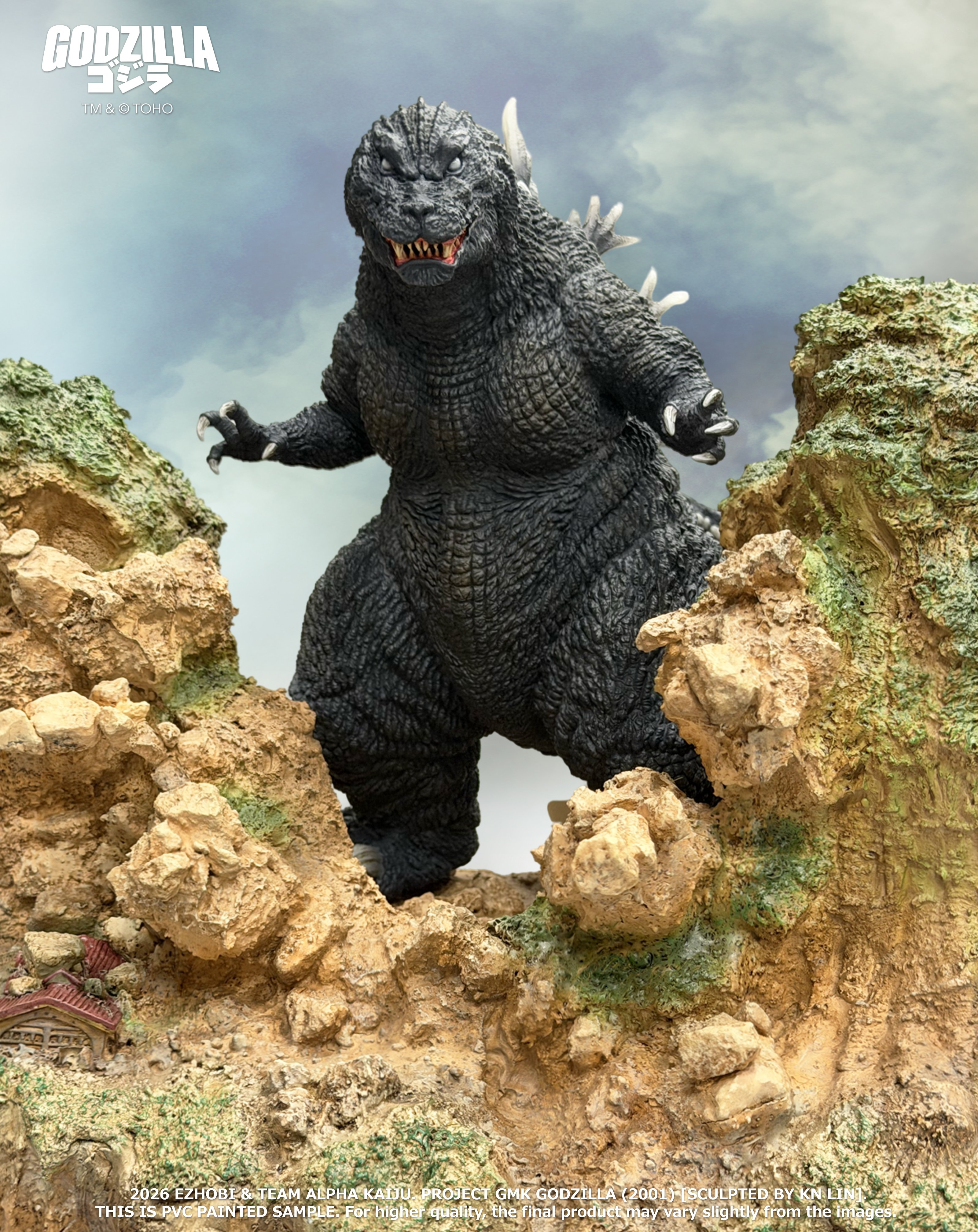 Godzilla, Mothra and King Ghidorah: Giant Monsters All-Out Attack (2001) Alpha Kaiju Series Godzilla (DX Ver.) Limited Edition Statue Gallery Image 9