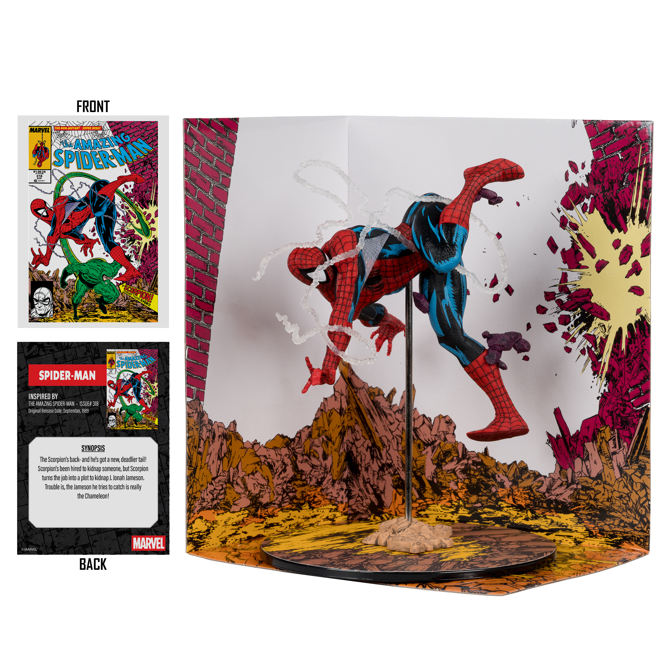 Marvel Comics Spider-Man (Amazing Spider-Man #318) 1/10 Scale Figure Gallery Image 8