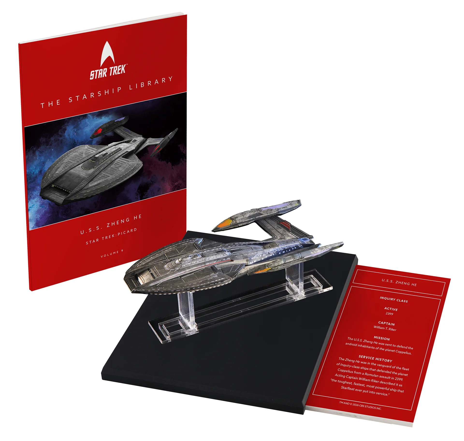 Star Trek: Picard The Starship Library USS Zheng He NCC86505 Die