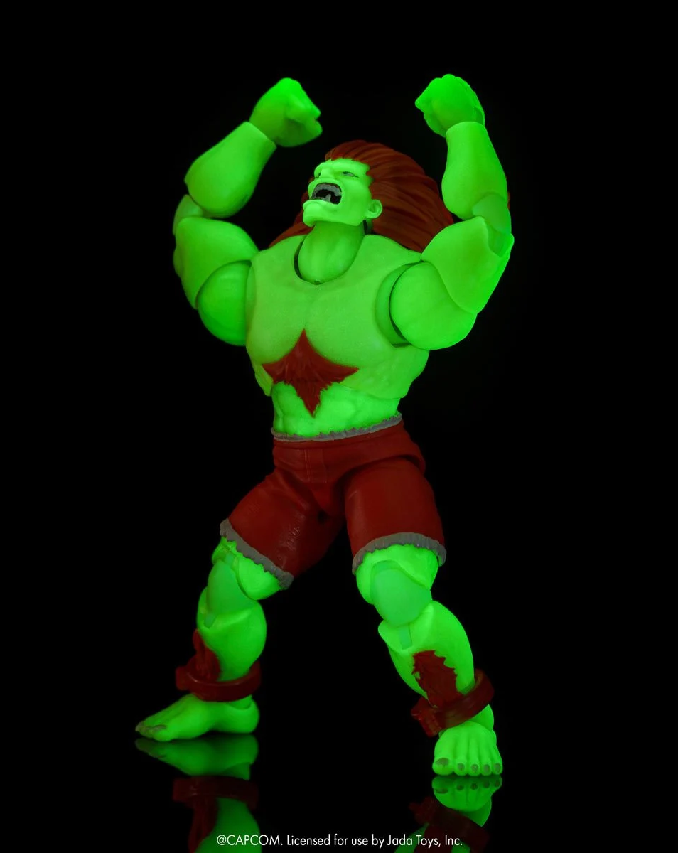 Ultra Street Fighter II: The Final Challengers Blanka (Glow in the Dark) 1/12 Scale Exclusive Action Figure Gallery Image 6