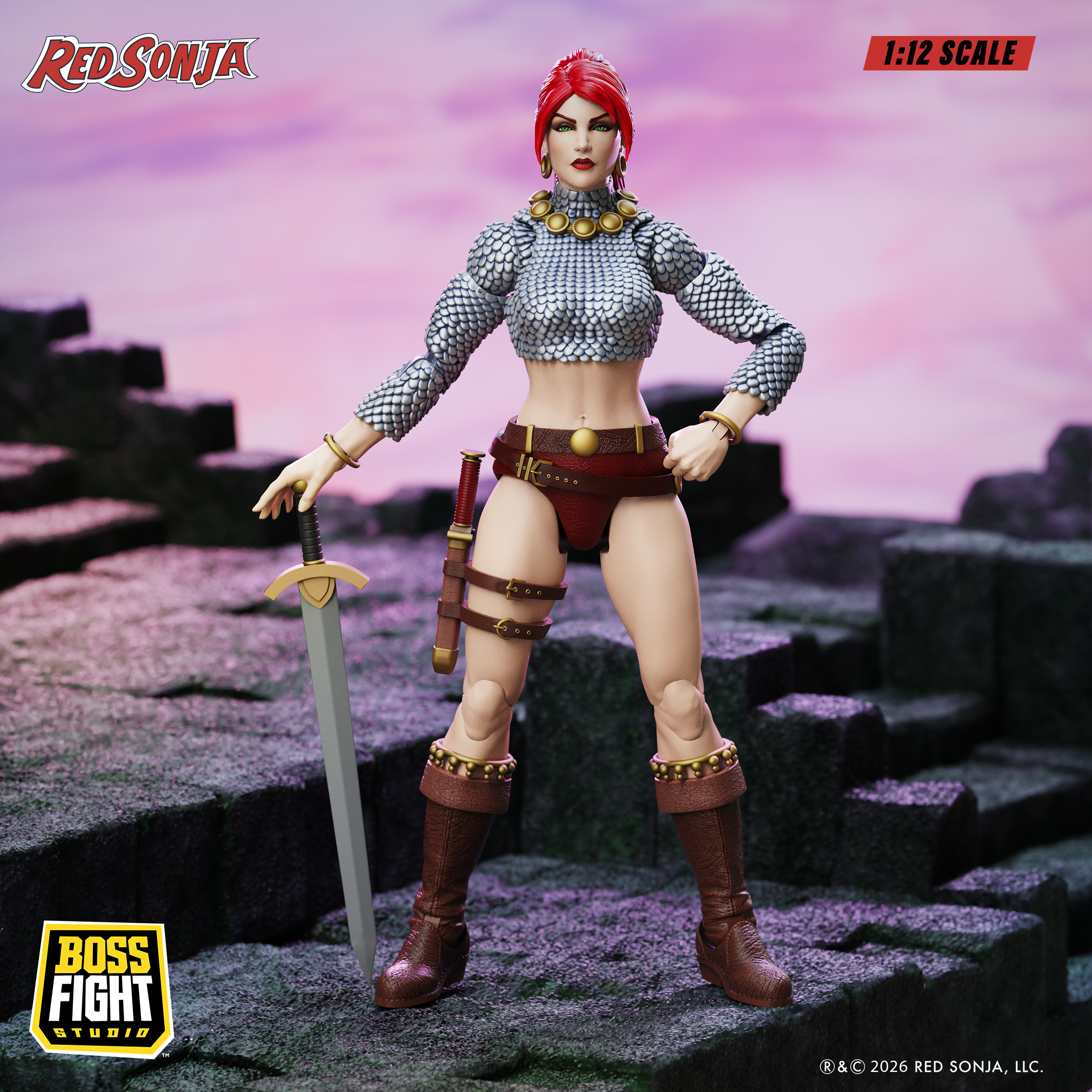 Red Sonja Epic H.A.C.K.S. Immortal Red Sonja 1/12 Scale Action Figure Gallery Image 5