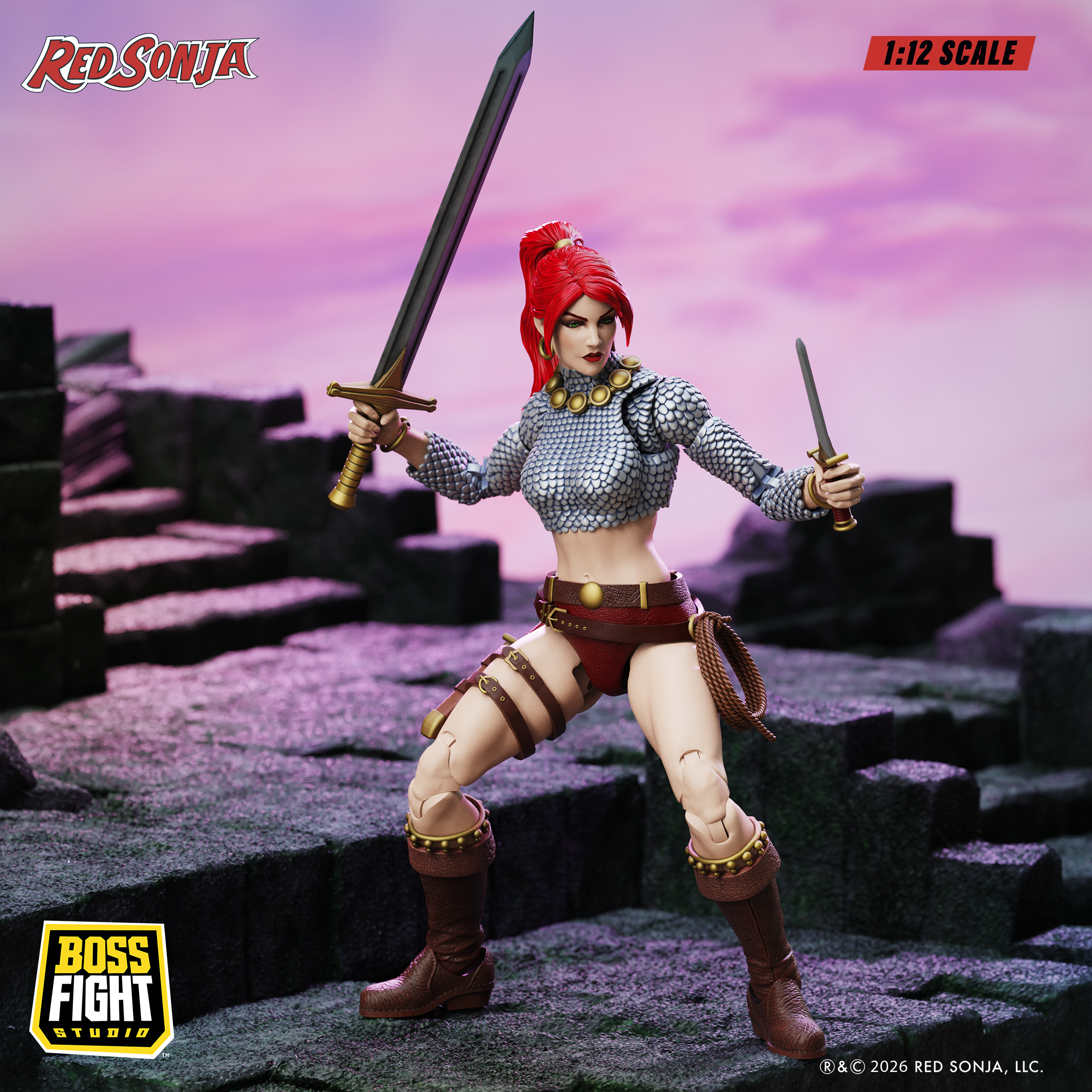 Red Sonja Epic H.A.C.K.S. Immortal Red Sonja 1/12 Scale Action Figure Gallery Image 6