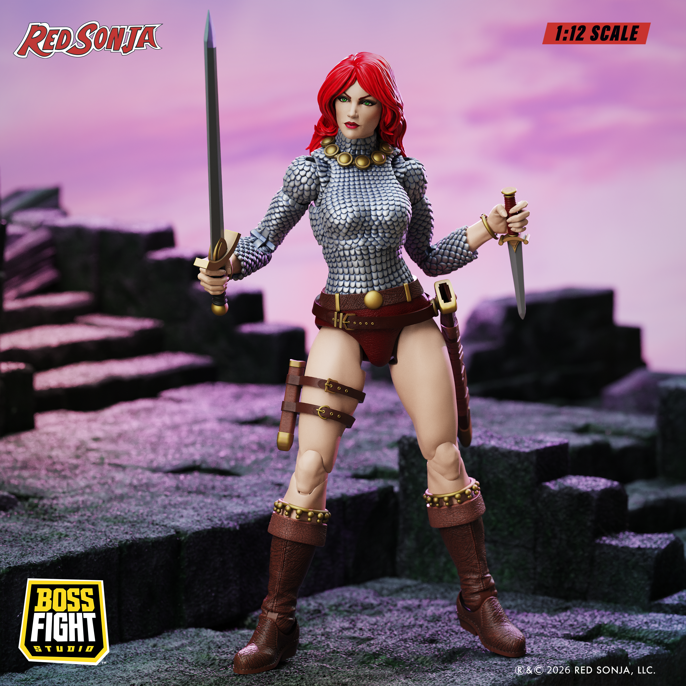 Red Sonja Epic H.A.C.K.S. Immortal Red Sonja 1/12 Scale Action Figure Gallery Image 3