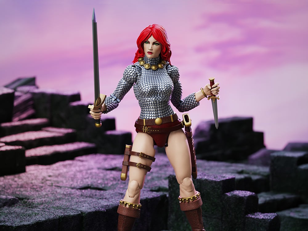 Red Sonja Epic H.A.C.K.S. Immortal Red Sonja 1/12 Scale Action Figure Gallery Image 1