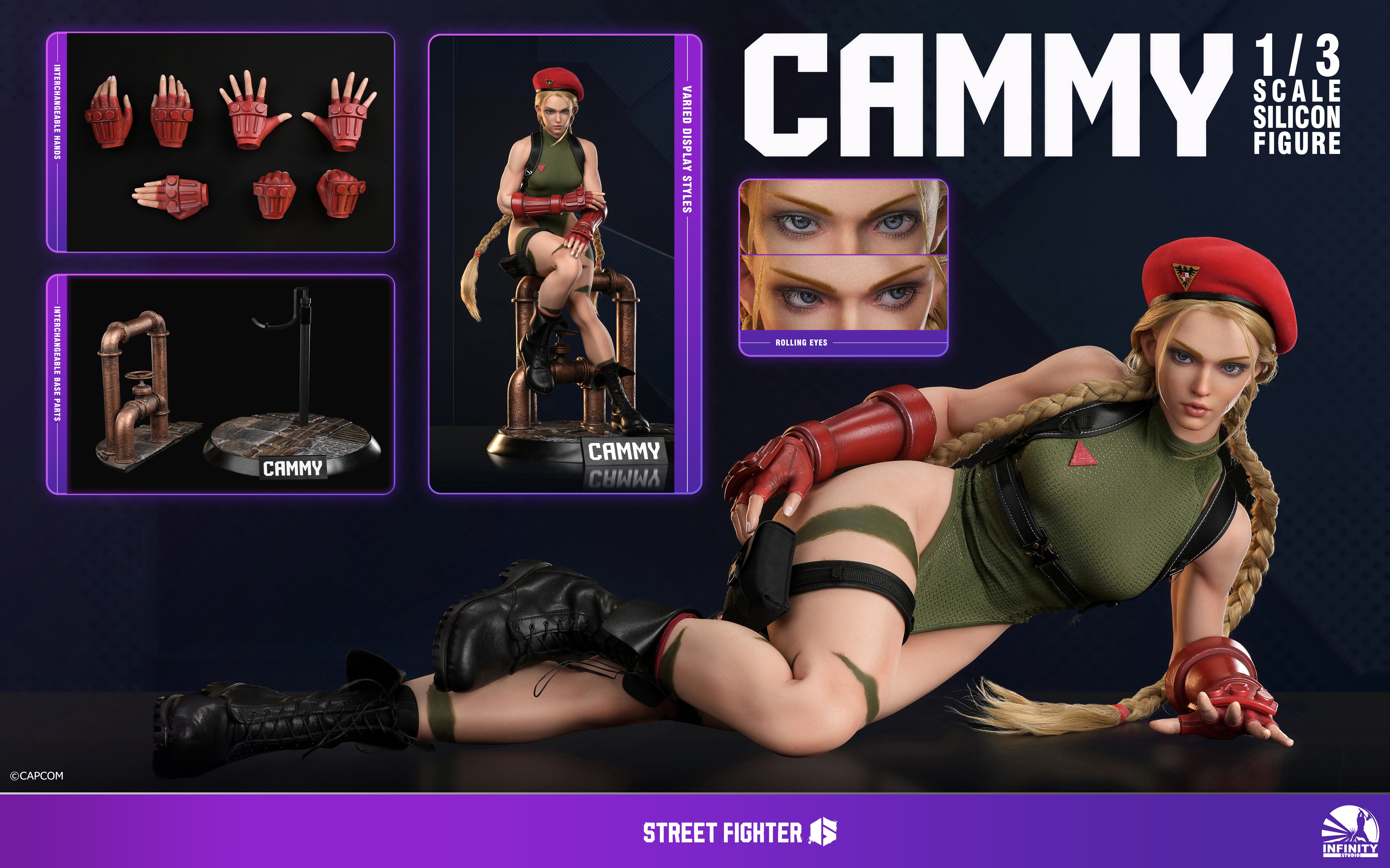 Street Fighter 6 Cammy 1/3 Scale Action Figure (With Bonus) Gallery Image 22
