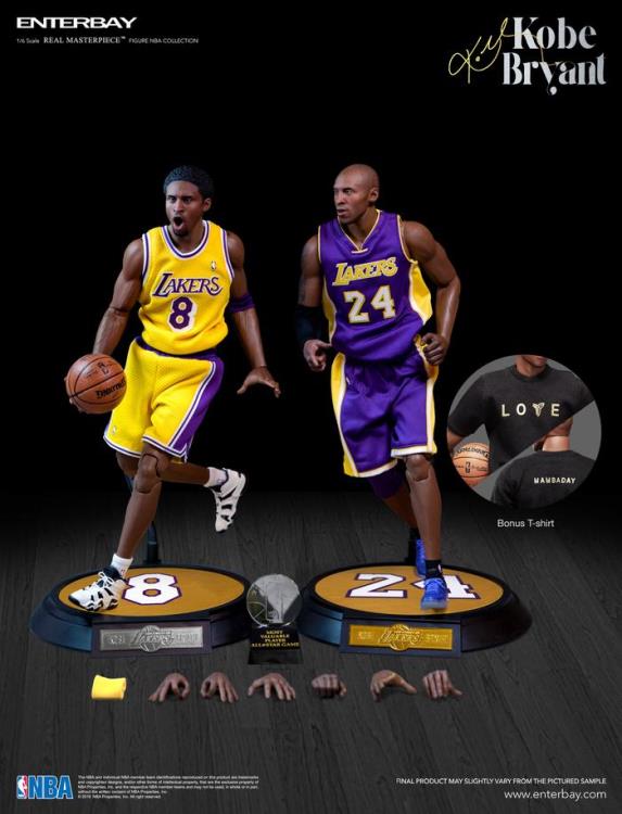 Kobe Bryant フィギュアセット 8番と24番 非売品 試合会場配布 NBA Real Masterpiece Kobe Bryant 1/6 Scale Figures Two Pack