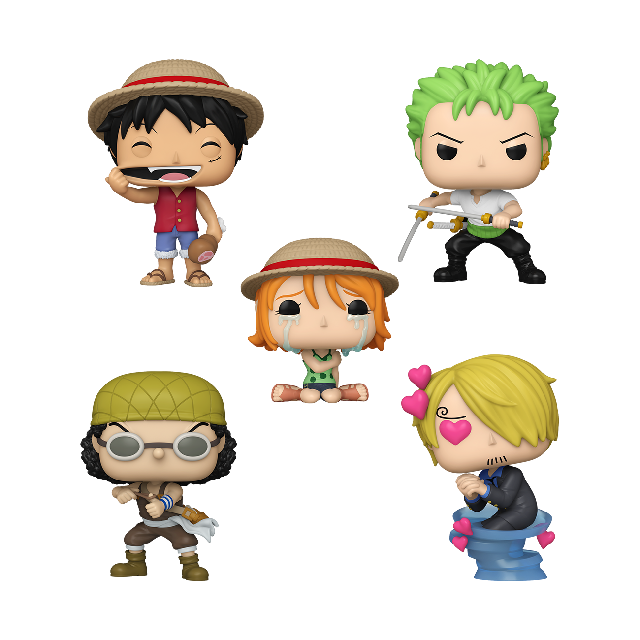 popu様　オーダー品 One Piece Pop! Animation Monkey D. Luffy, Roronoa Zoro, Nami