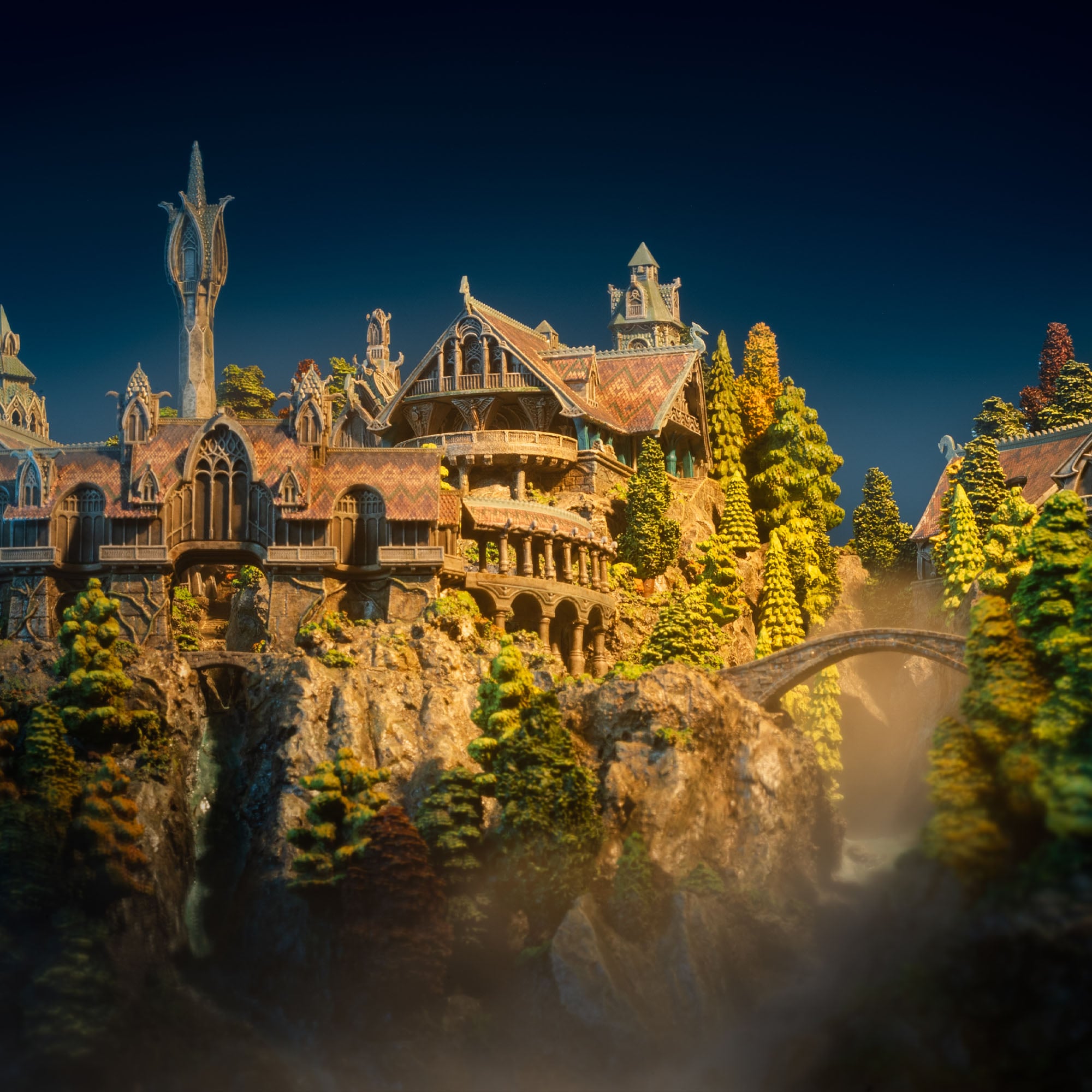 The Lord of the Rings Rivendell Limited Edition Miniature Environment (with Bonus) Gallery Image 21