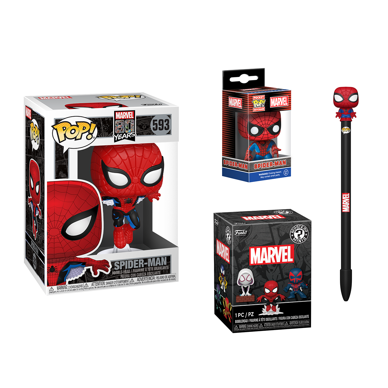 Marvel Pop! Spider-Man 4-Piece Bundle