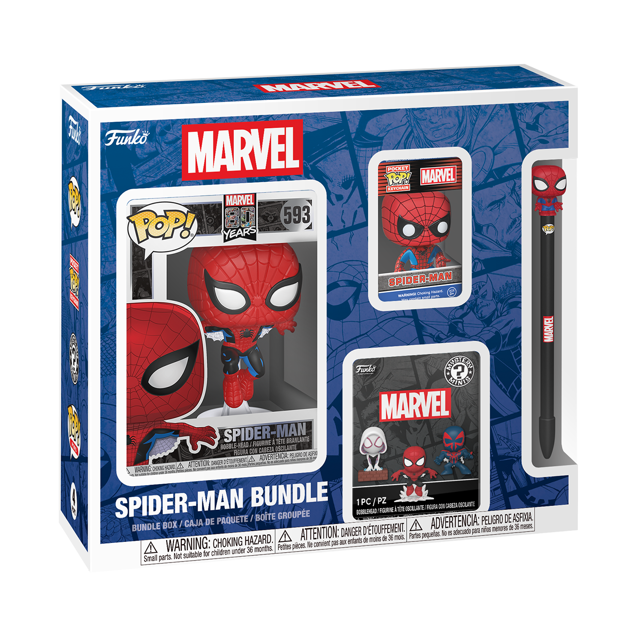 Marvel Pop! Spider-Man 4-Piece Bundle