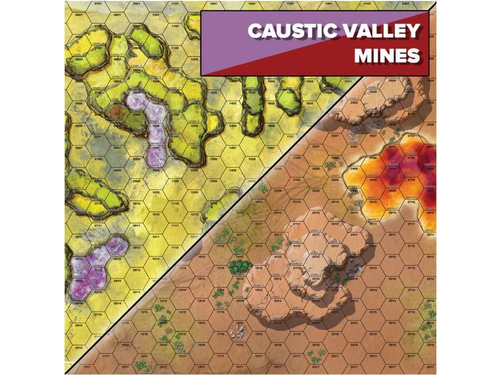 BattleTech: BattleMat Alien Worlds Caustic Valley & Mines Gallery Image 1