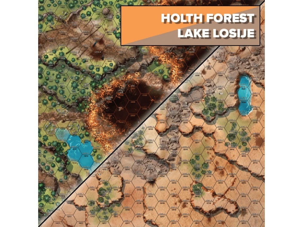 BattleTech: BattleMat Tukkayid Holth Forest & Lake Losije Gallery Image 1