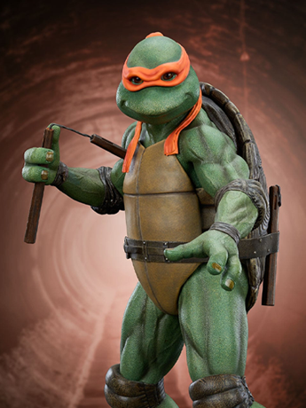 Teenage Mutant Ninja Turtles (1990) Michelangelo 1/2 Scale Limited Edition Statue Gallery Image 2