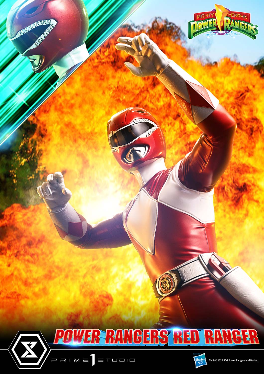 Mighty Morphin Power Rangers Premium Masterline Red Ranger 1/4 Scale Statue Gallery Image 11