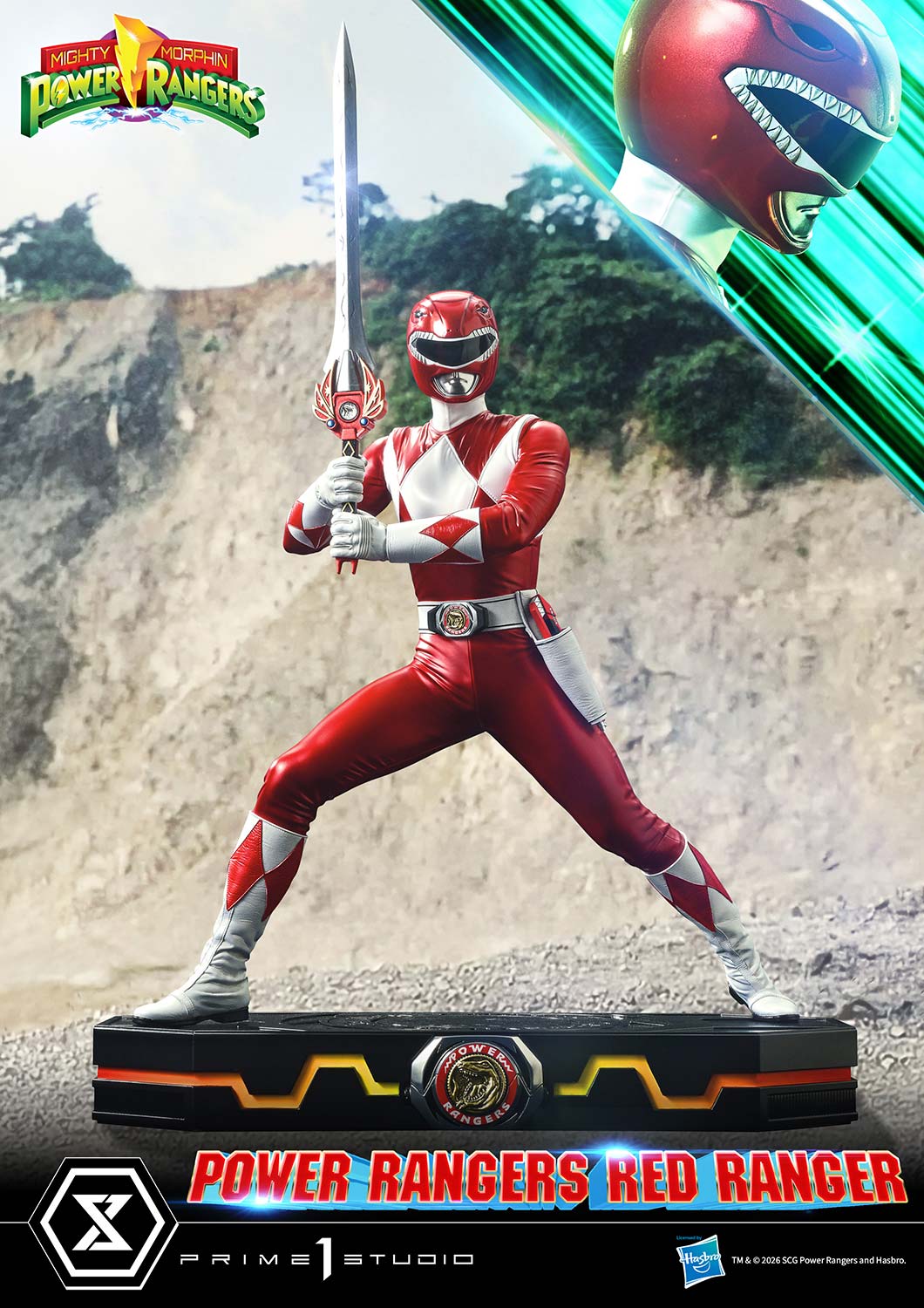 Mighty Morphin Power Rangers Premium Masterline Red Ranger 1/4 Scale Statue Gallery Image 5