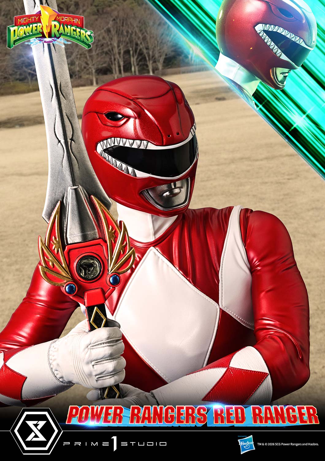 Mighty Morphin Power Rangers Premium Masterline Red Ranger 1/4 Scale Statue Gallery Image 6