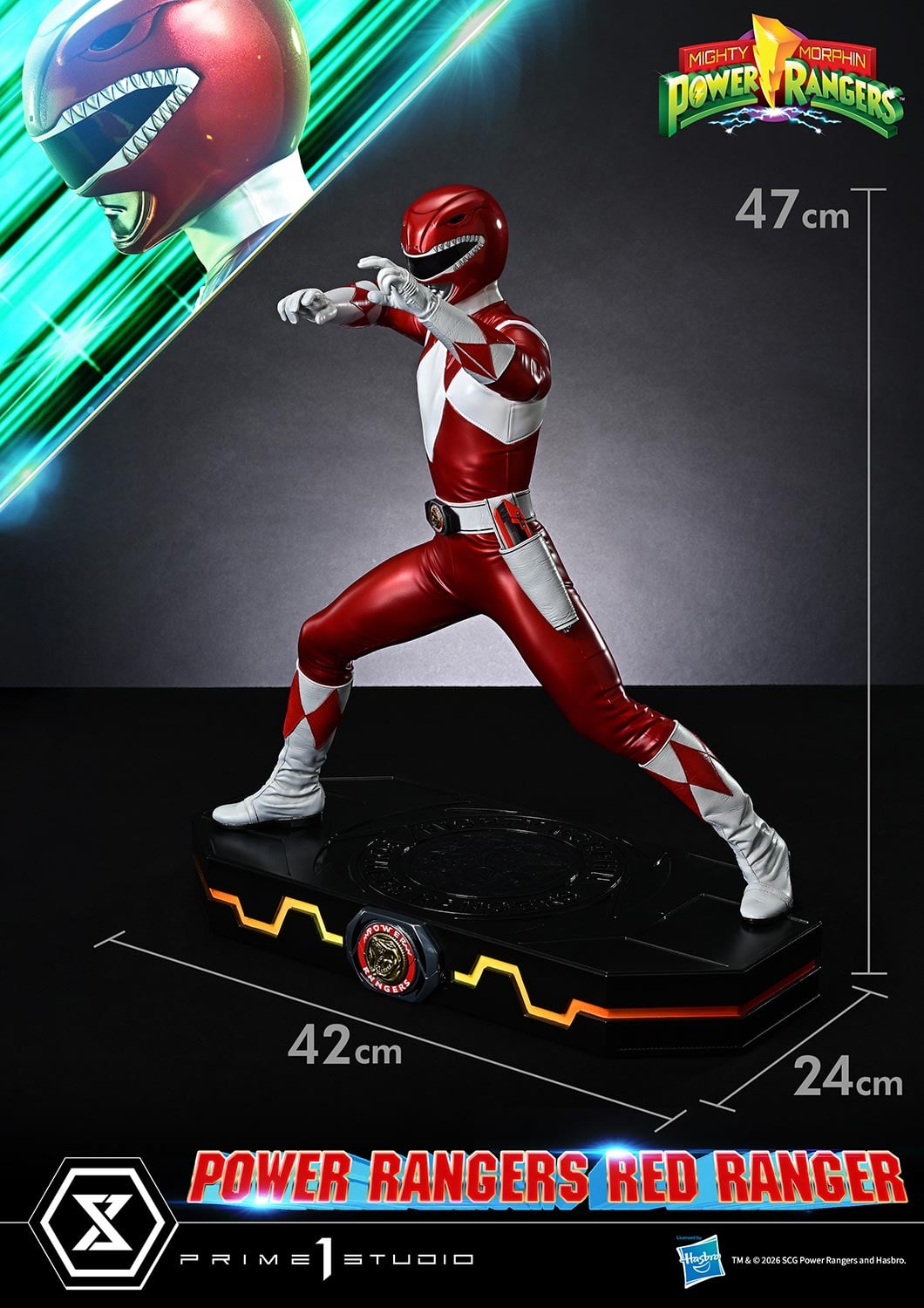 Mighty Morphin Power Rangers Premium Masterline Red Ranger 1/4 Scale Statue Gallery Image 28
