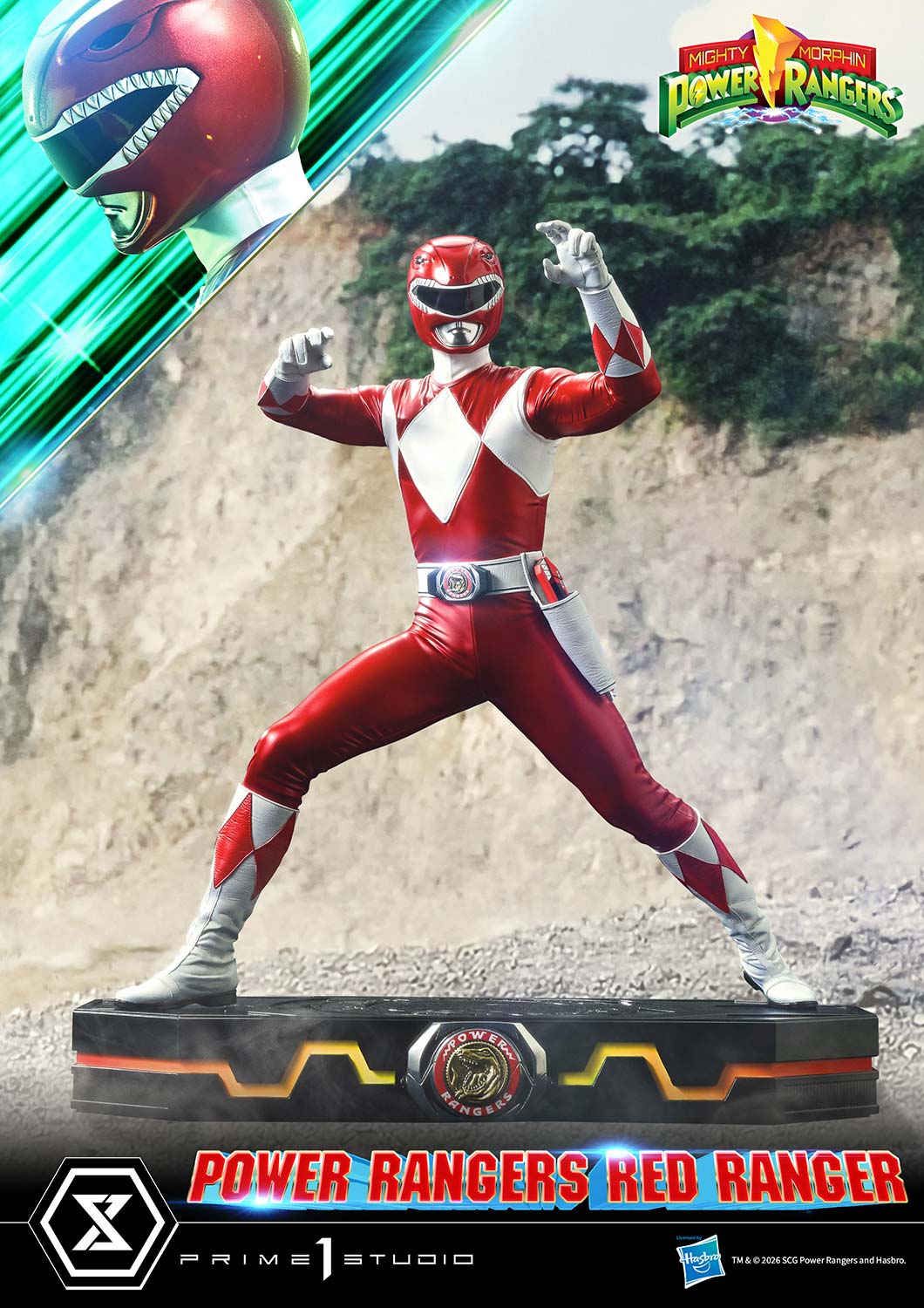 Mighty Morphin Power Rangers Premium Masterline Red Ranger 1/4 Scale Statue Gallery Image 4