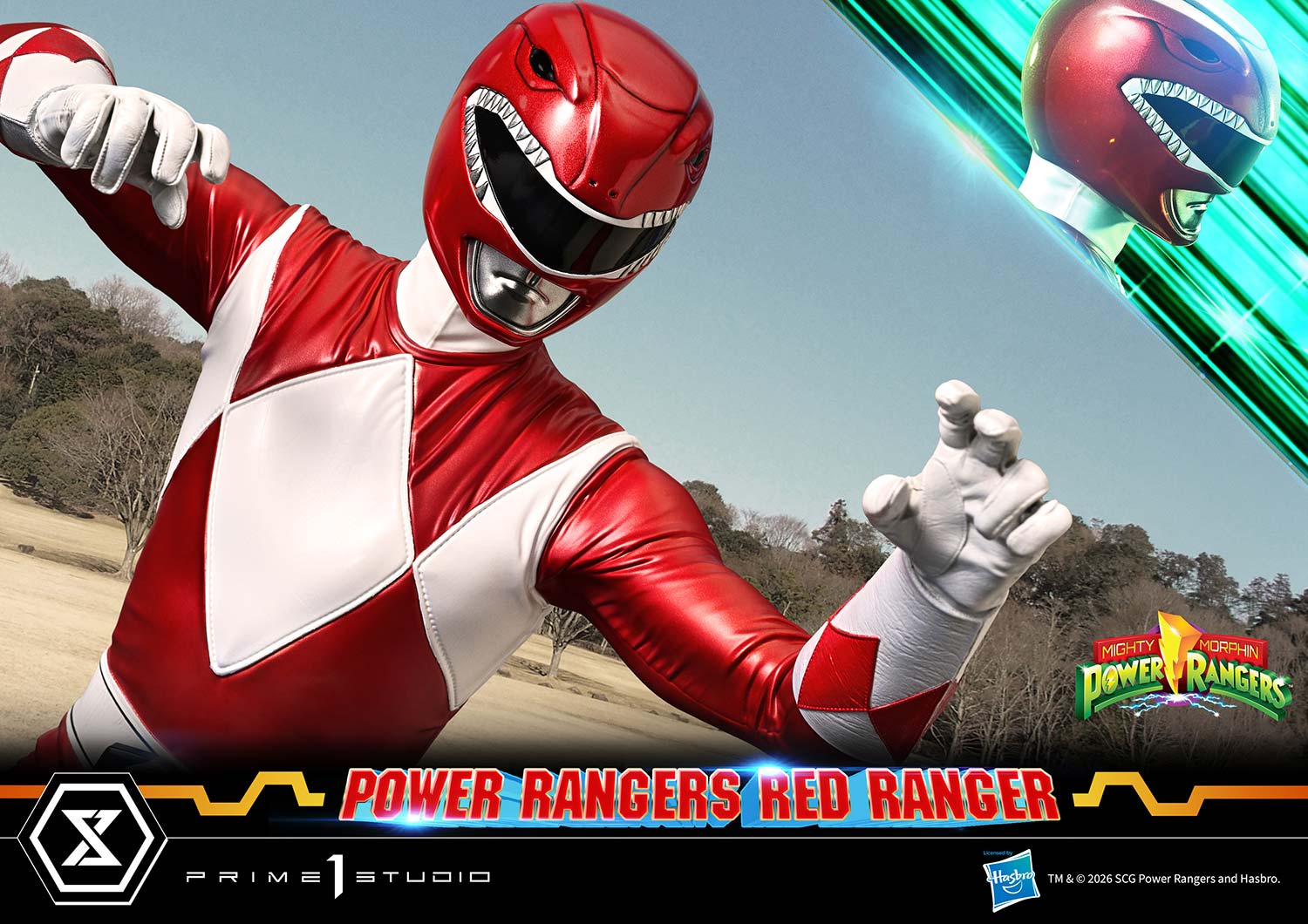 Mighty Morphin Power Rangers Premium Masterline Red Ranger 1/4 Scale Statue Gallery Image 8