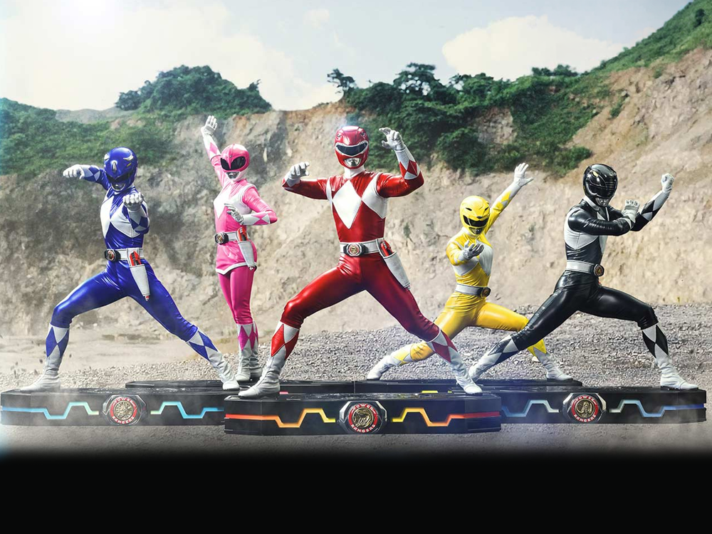 Mighty Morphin Power Rangers Premium Masterline Five Rangers 1/4 Scale Statue Set Gallery Image 1