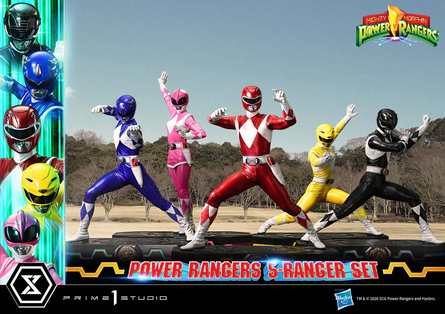 Mighty Morphin Power Rangers Premium Masterline Five Rangers 1/4 Scale Statue Set Gallery Image 7
