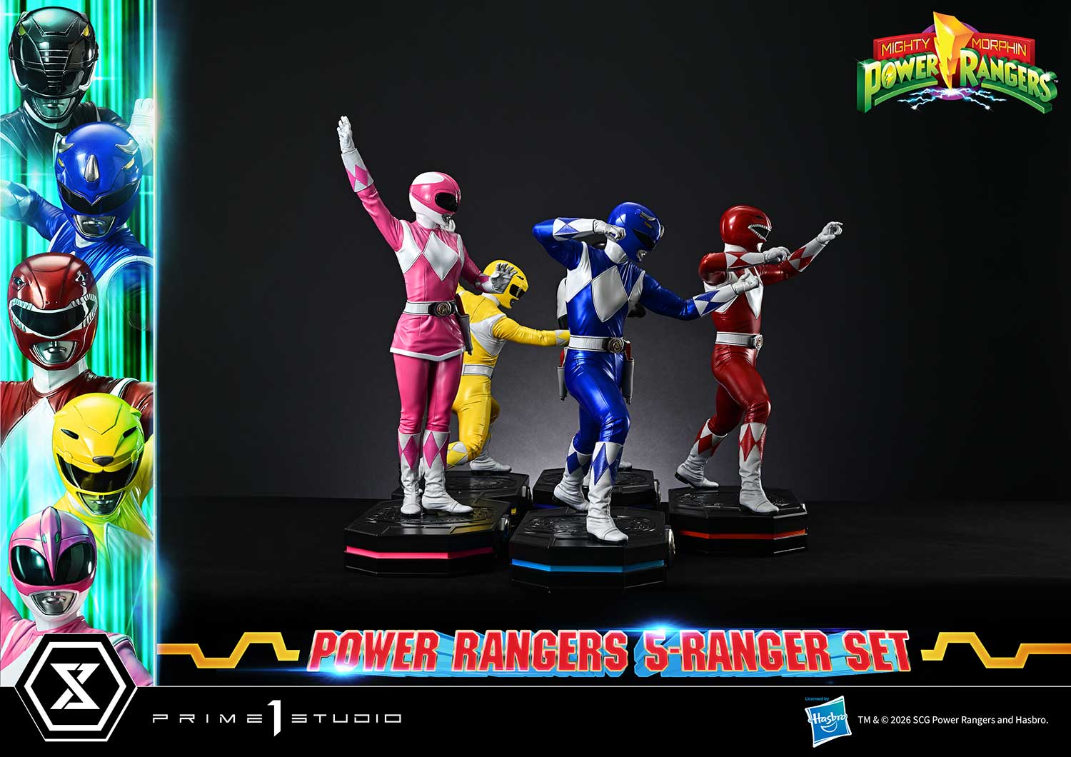 Mighty Morphin Power Rangers Premium Masterline Five Rangers 1/4 Scale Statue Set Gallery Image 25