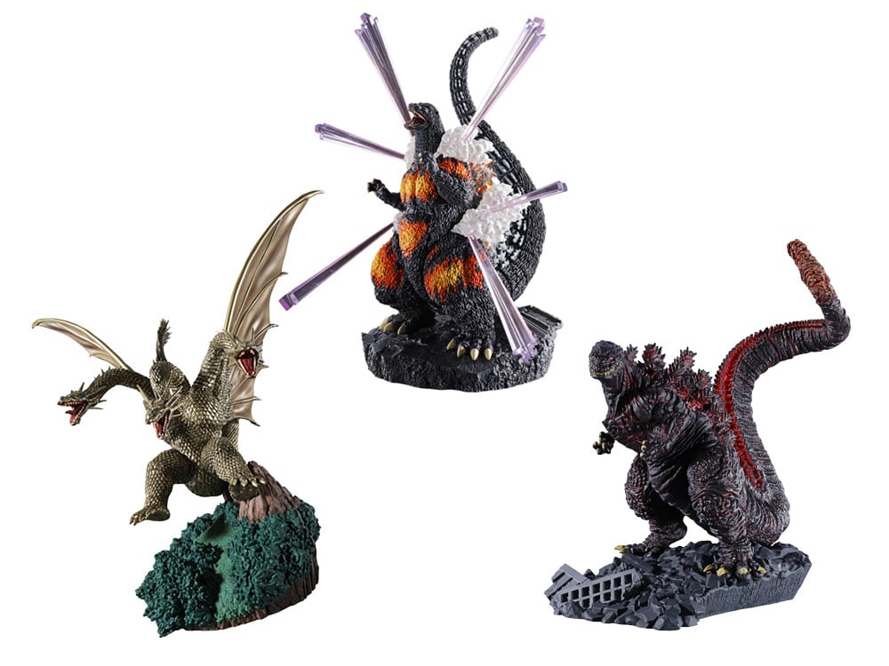 Godzilla Petitrama EX 01 Godzilla Box of 3 Figures Gallery Image 1