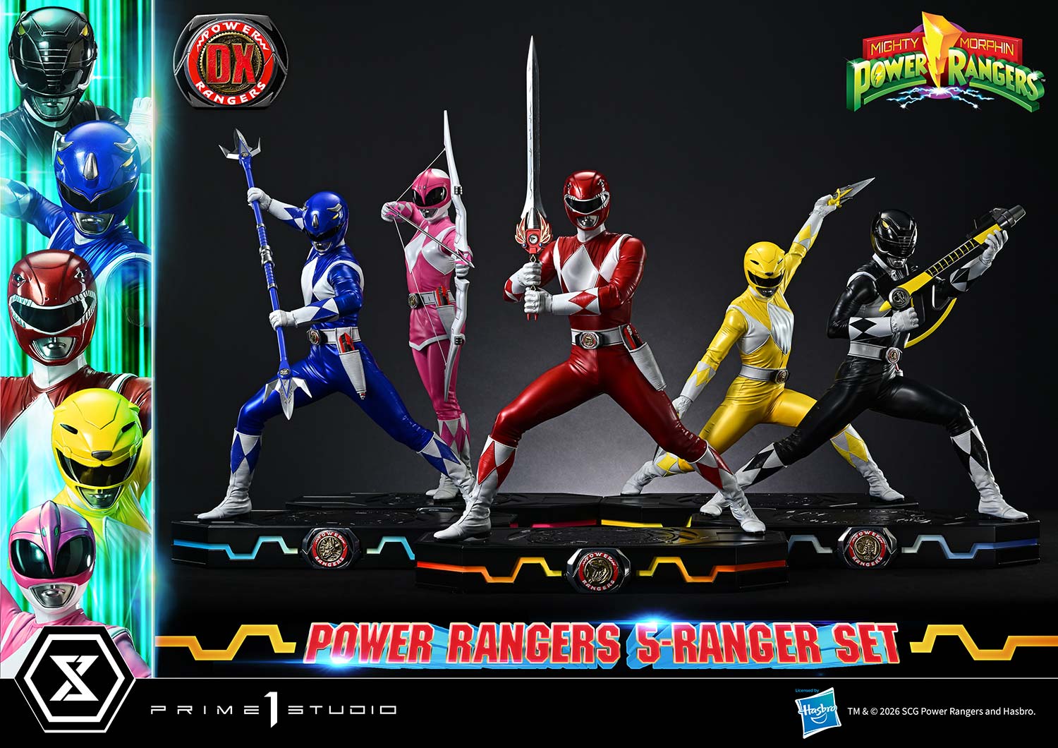 Mighty Morphin Power Rangers Premium Masterline Five Rangers (Deluxe Ver.) 1/4 Scale Statue Set Gallery Image 49