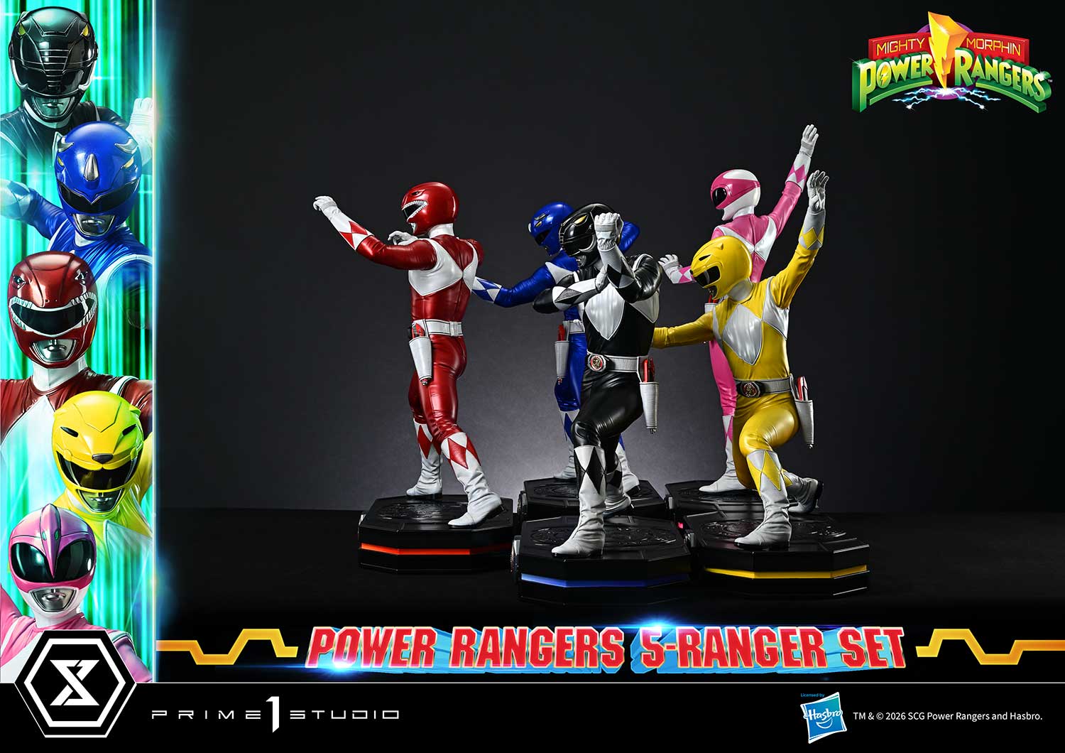 Mighty Morphin Power Rangers Premium Masterline Five Rangers (Deluxe Ver.) 1/4 Scale Statue Set Gallery Image 22