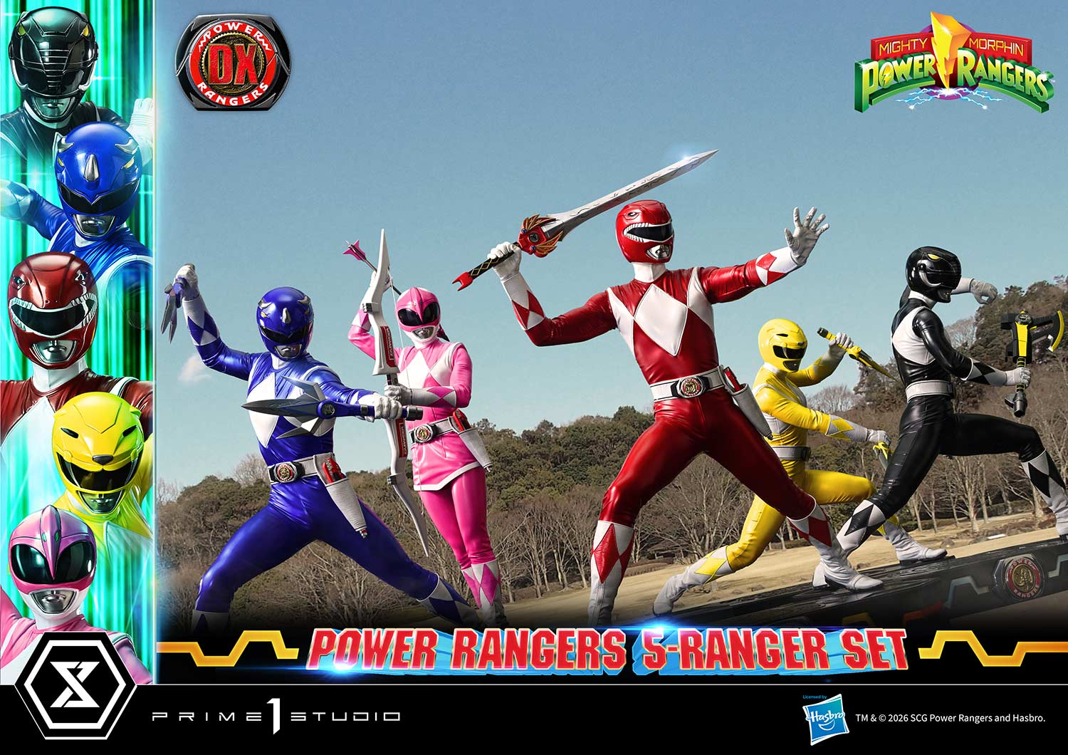 Mighty Morphin Power Rangers Premium Masterline Five Rangers (Deluxe Ver.) 1/4 Scale Statue Set Gallery Image 8