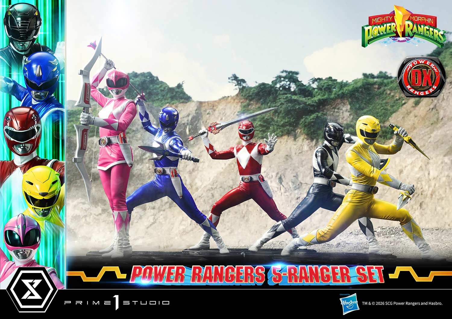 Mighty Morphin Power Rangers Premium Masterline Five Rangers (Deluxe Ver.) 1/4 Scale Statue Set Gallery Image 9