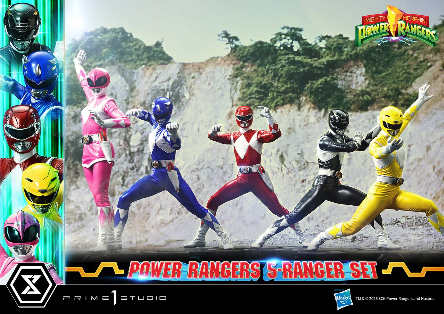 Mighty Morphin Power Rangers Premium Masterline Five Rangers (Deluxe Ver.) 1/4 Scale Statue Set Gallery Image 12
