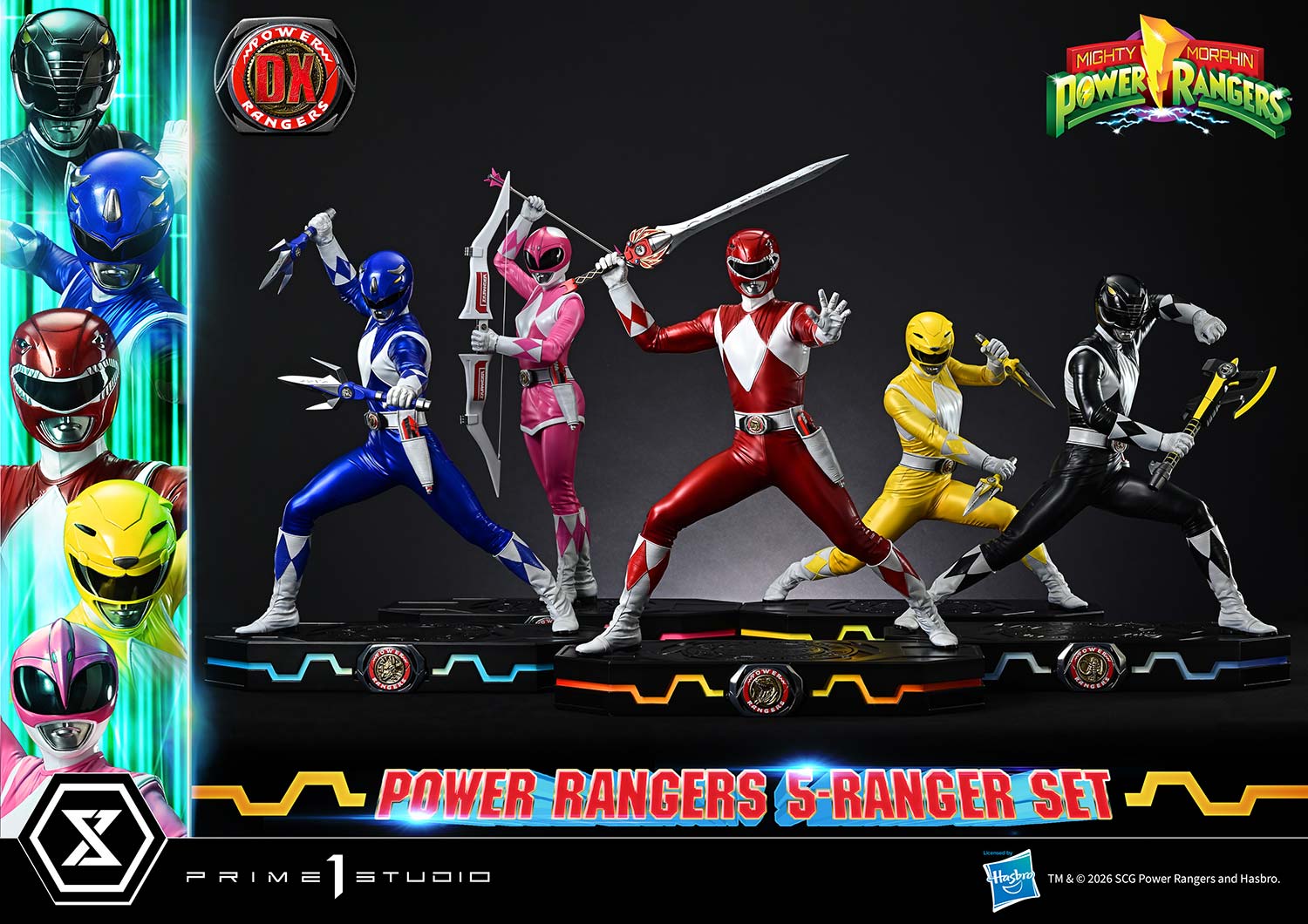 Mighty Morphin Power Rangers Premium Masterline Five Rangers (Deluxe Ver.) 1/4 Scale Statue Set Gallery Image 50