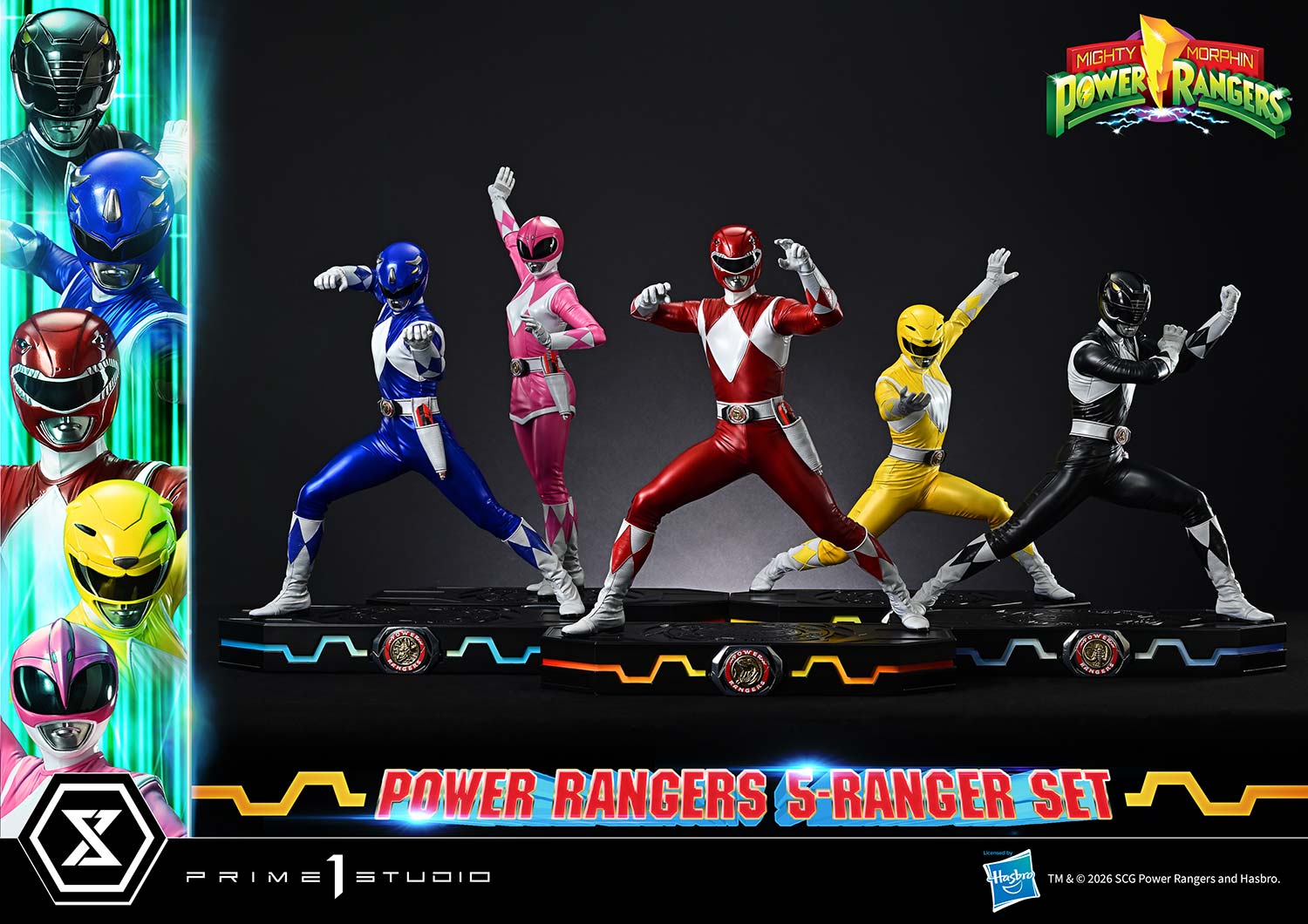 Mighty Morphin Power Rangers Premium Masterline Five Rangers (Deluxe Ver.) 1/4 Scale Statue Set Gallery Image 51