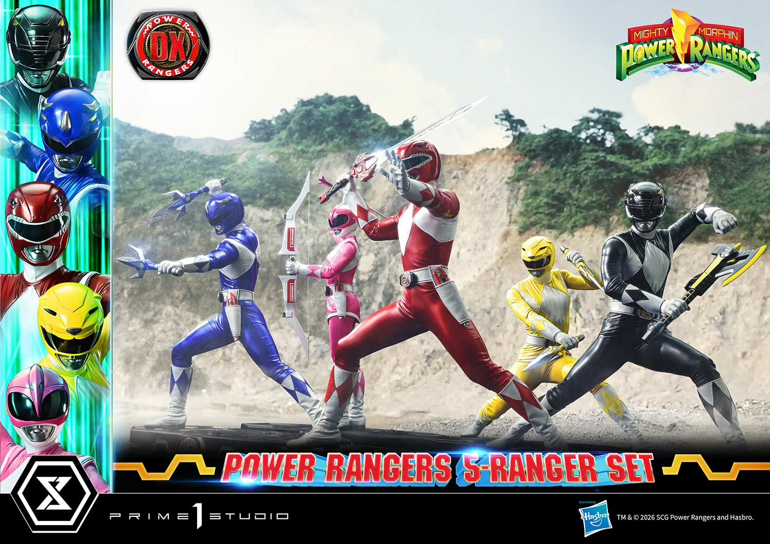 Mighty Morphin Power Rangers Premium Masterline Five Rangers (Deluxe Ver.) 1/4 Scale Statue Set Gallery Image 10