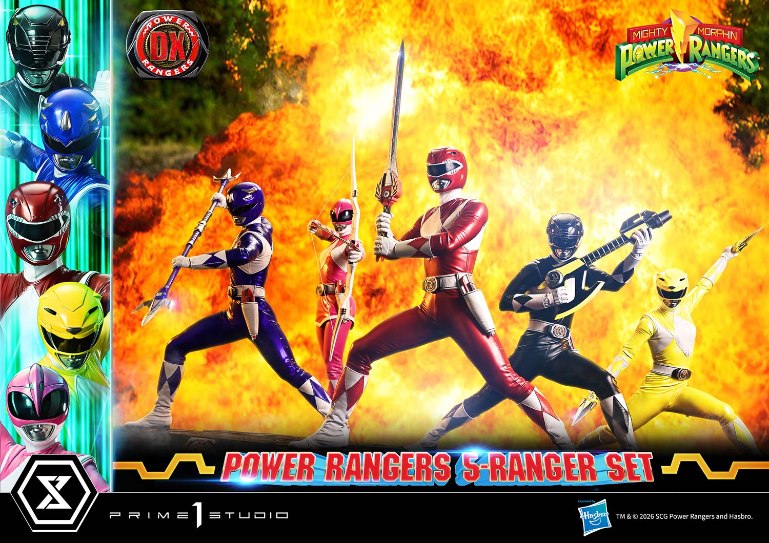Mighty Morphin Power Rangers Premium Masterline Five Rangers (Deluxe Ver.) 1/4 Scale Statue Set Gallery Image 17