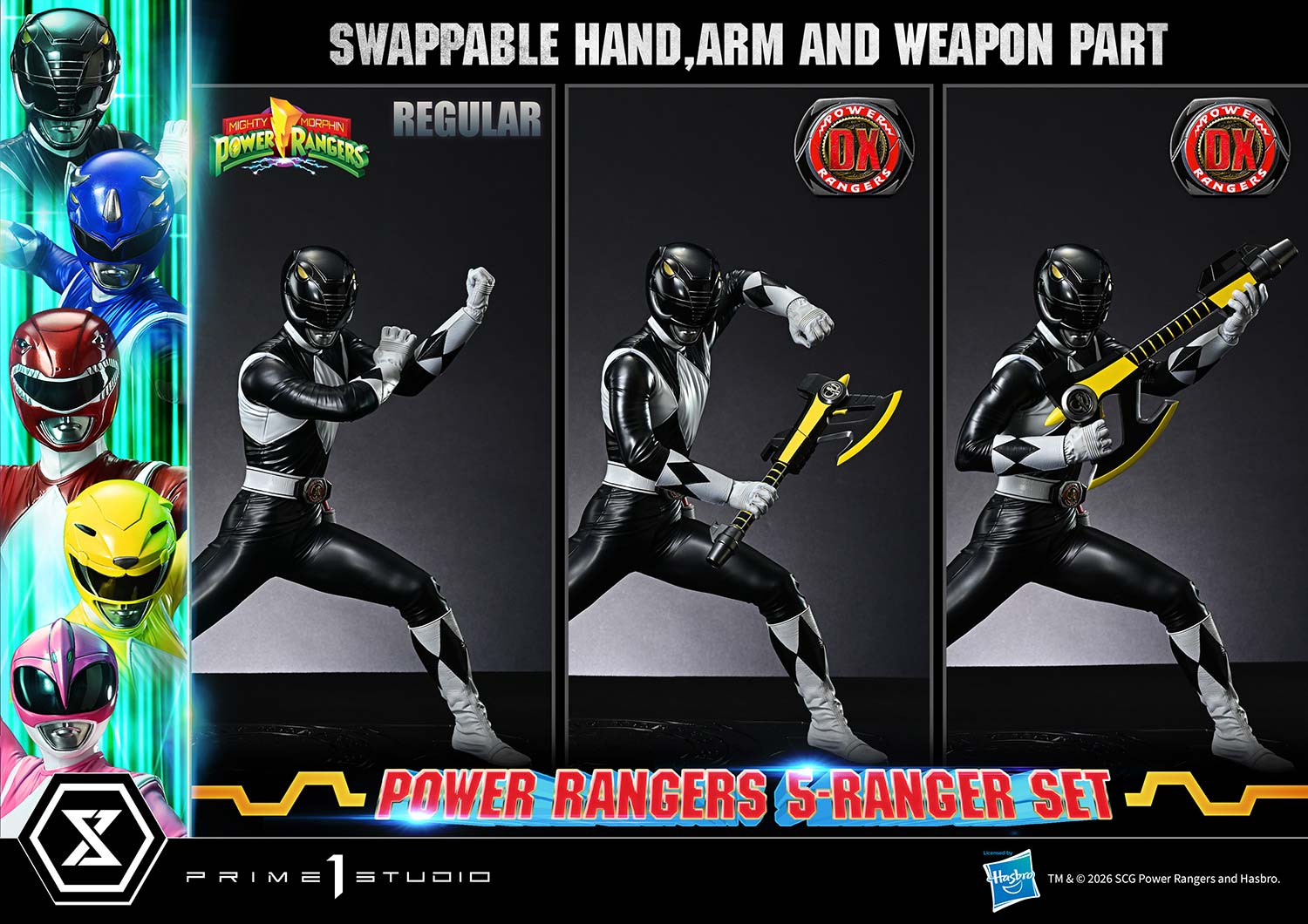 Mighty Morphin Power Rangers Premium Masterline Five Rangers (Deluxe Ver.) 1/4 Scale Statue Set Gallery Image 47