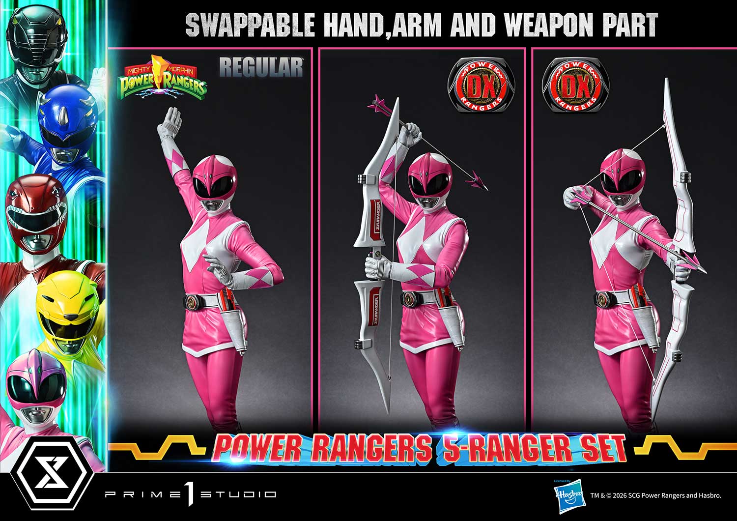 Mighty Morphin Power Rangers Premium Masterline Five Rangers (Deluxe Bonus Ver.) 1/4 Scale Limited Edition Statue Set Gallery Image 62