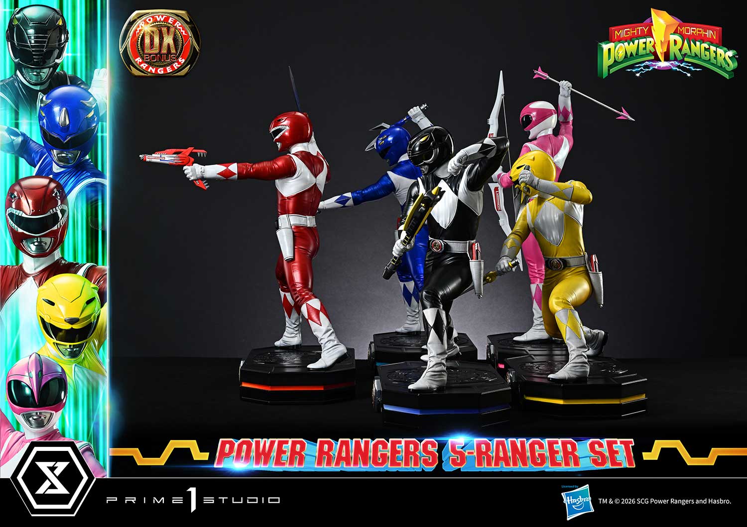 Mighty Morphin Power Rangers Premium Masterline Five Rangers (Deluxe Bonus Ver.) 1/4 Scale Limited Edition Statue Set Gallery Image 52