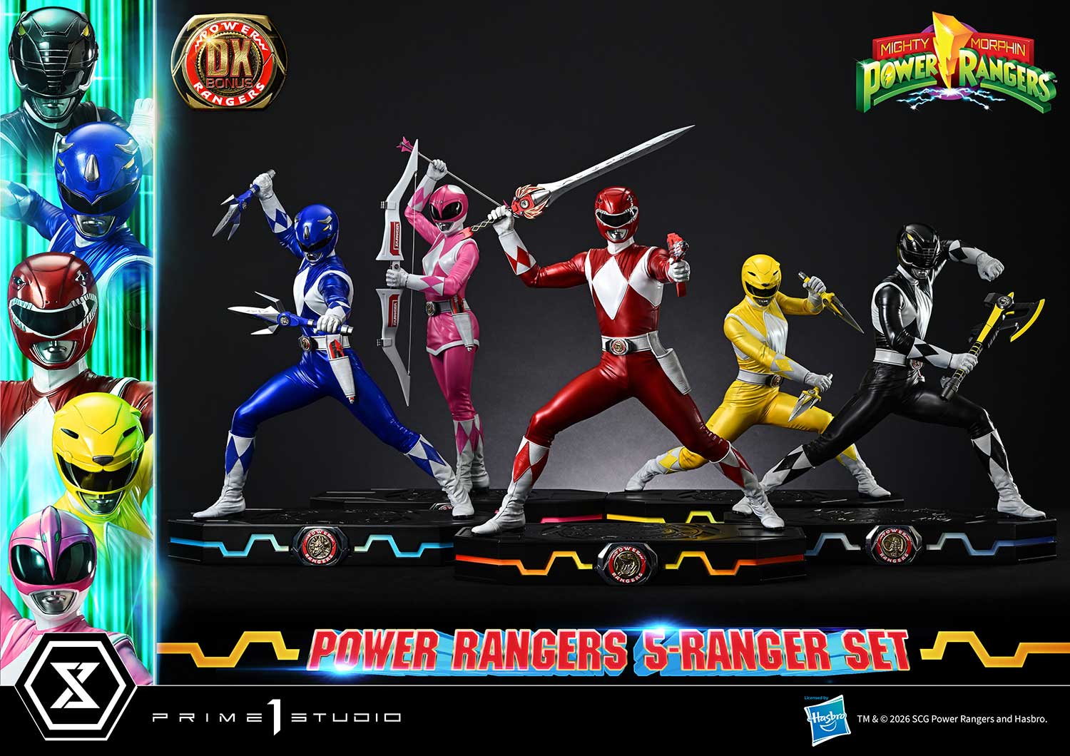 Mighty Morphin Power Rangers Premium Masterline Five Rangers (Deluxe Bonus Ver.) 1/4 Scale Limited Edition Statue Set Gallery Image 49